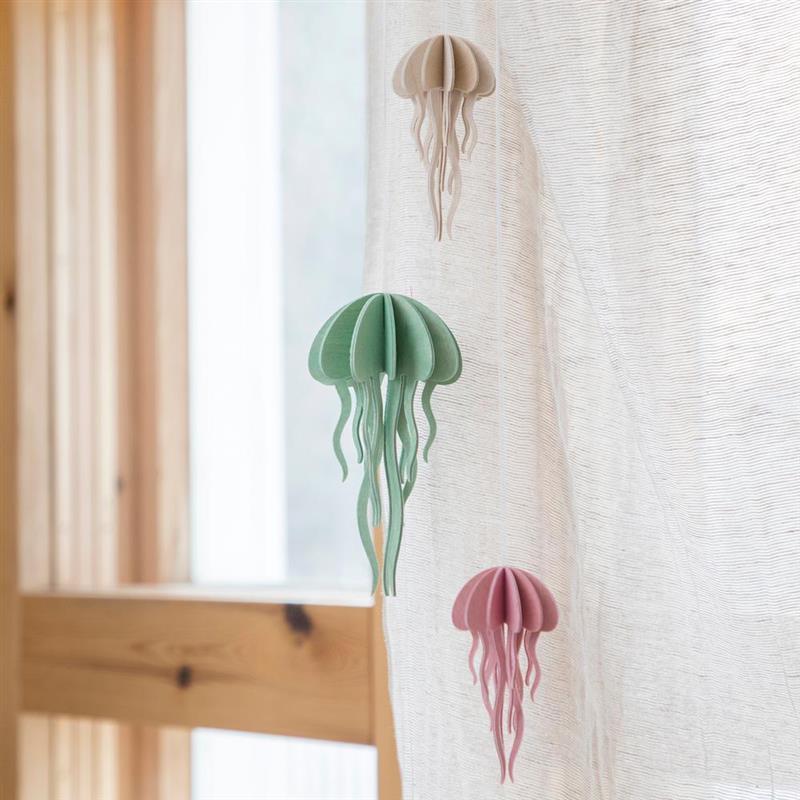 Holzdekoration Modell: Jellyfish 12cm