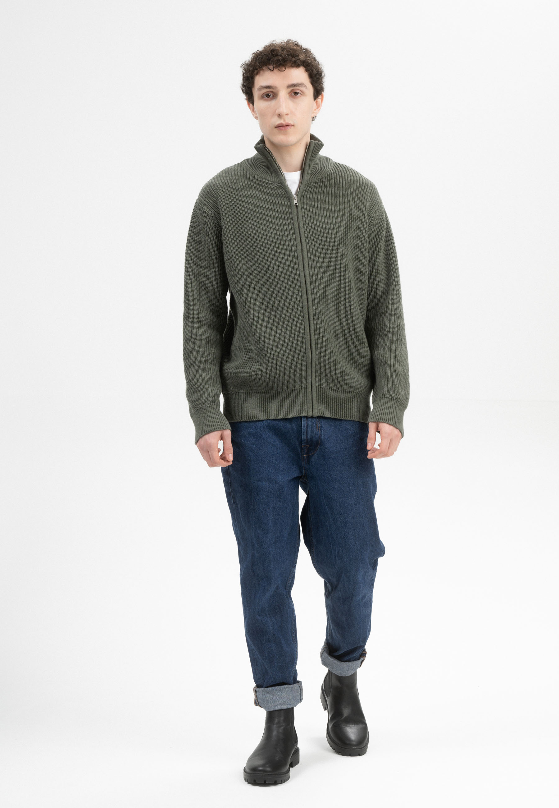 Rippstrick Jacke Modell: Taksh