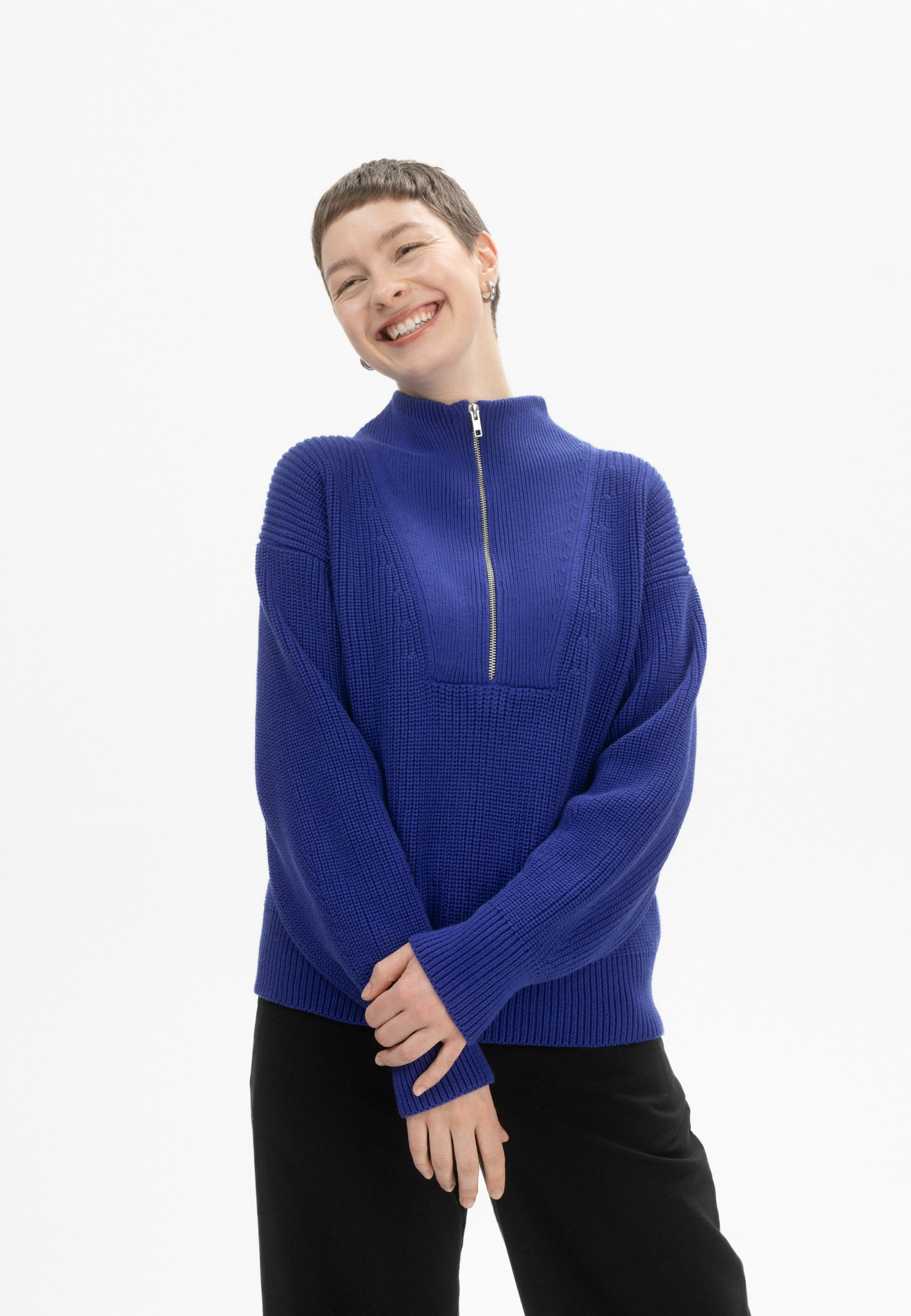 Rippstrick-Pullover Modell: Kimaya GOTS