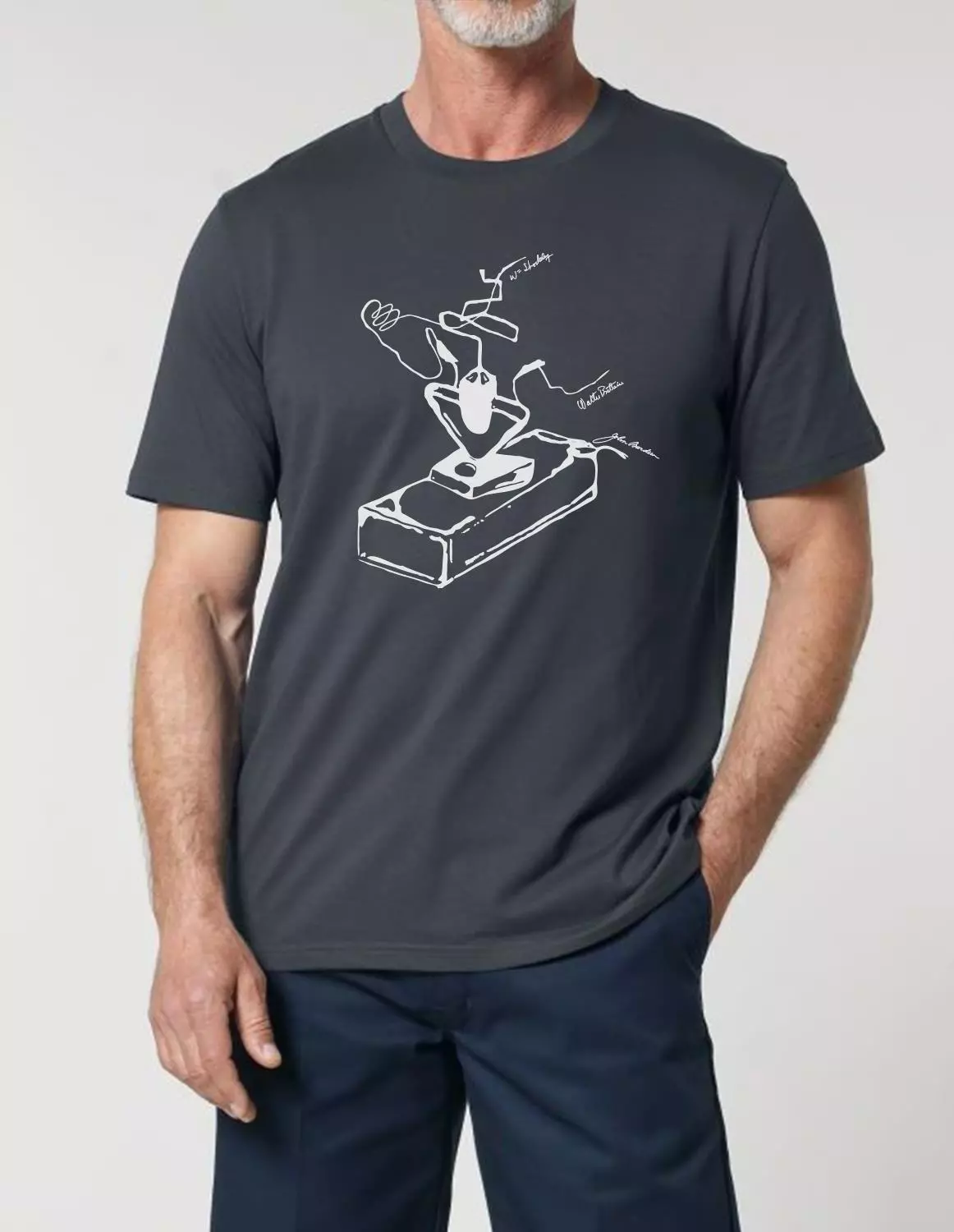 et_model_creator_front_indiainkgrey.jpg Elektrotechnik T-Shirt Transistor