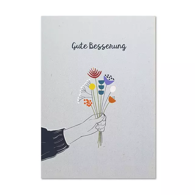 Postkarte Gute Besserung Postkarte Gute Besserung