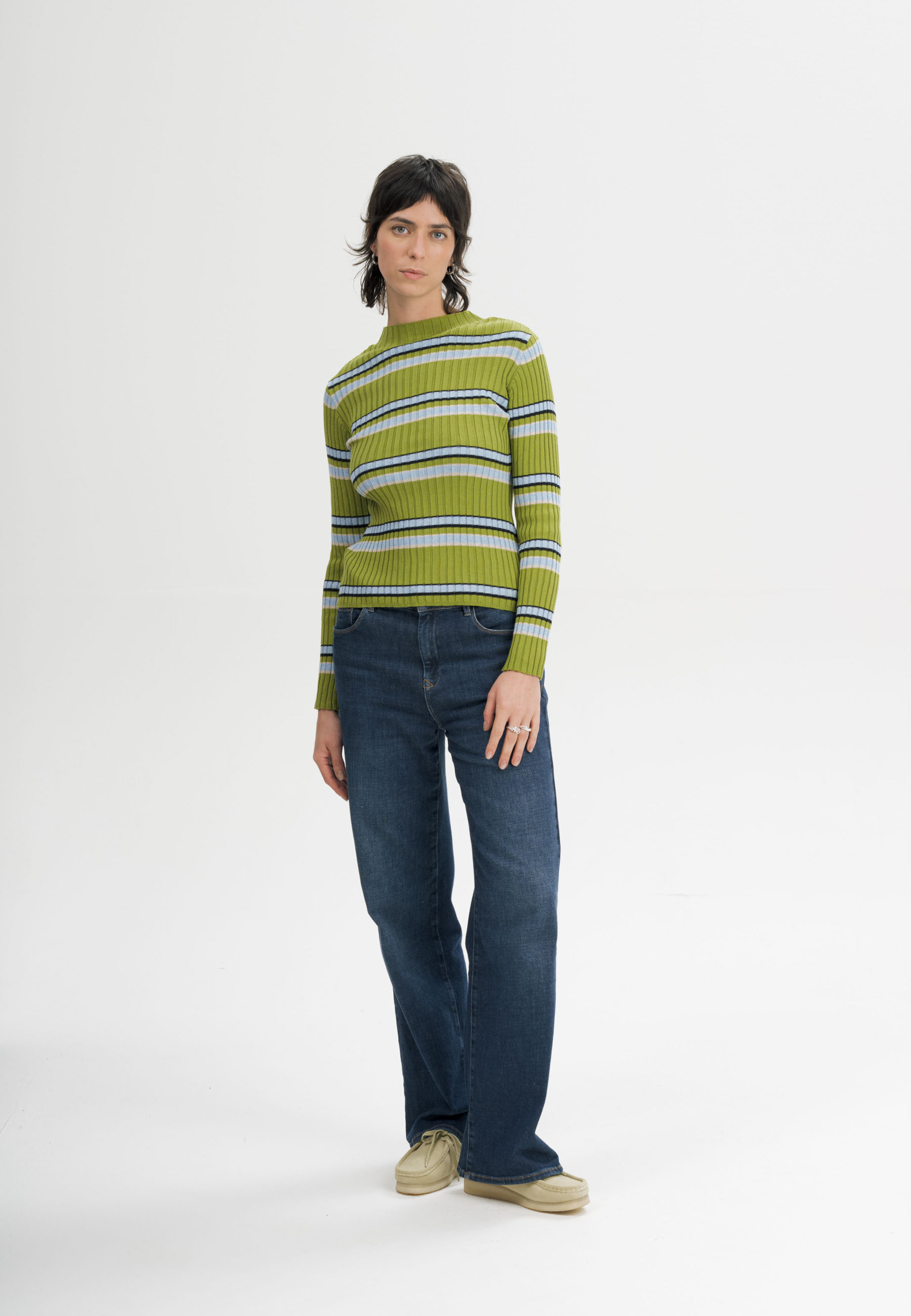 Geripptes Longsleeve Modell: Namari