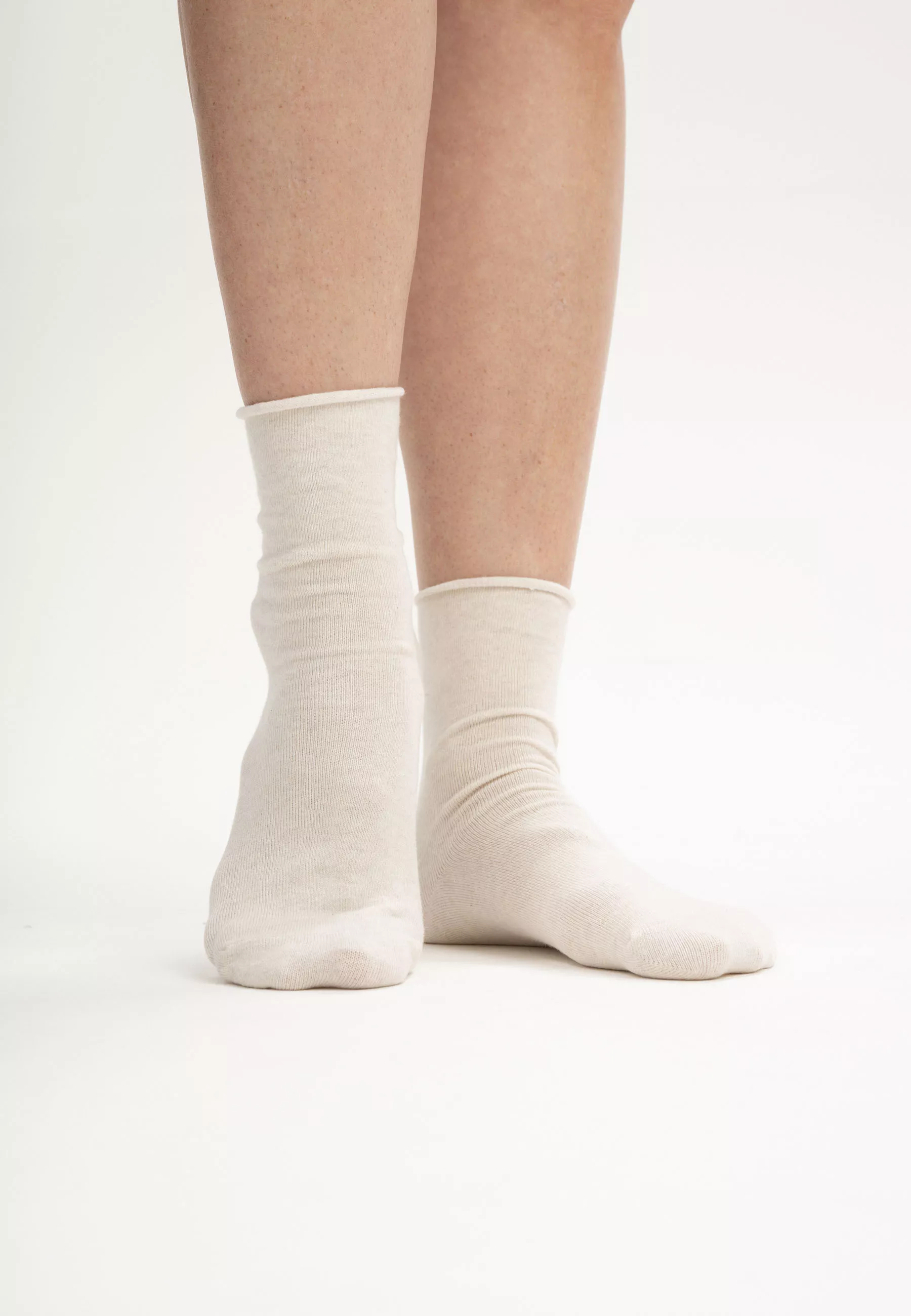 Rollsaum Socken, 2er Pack