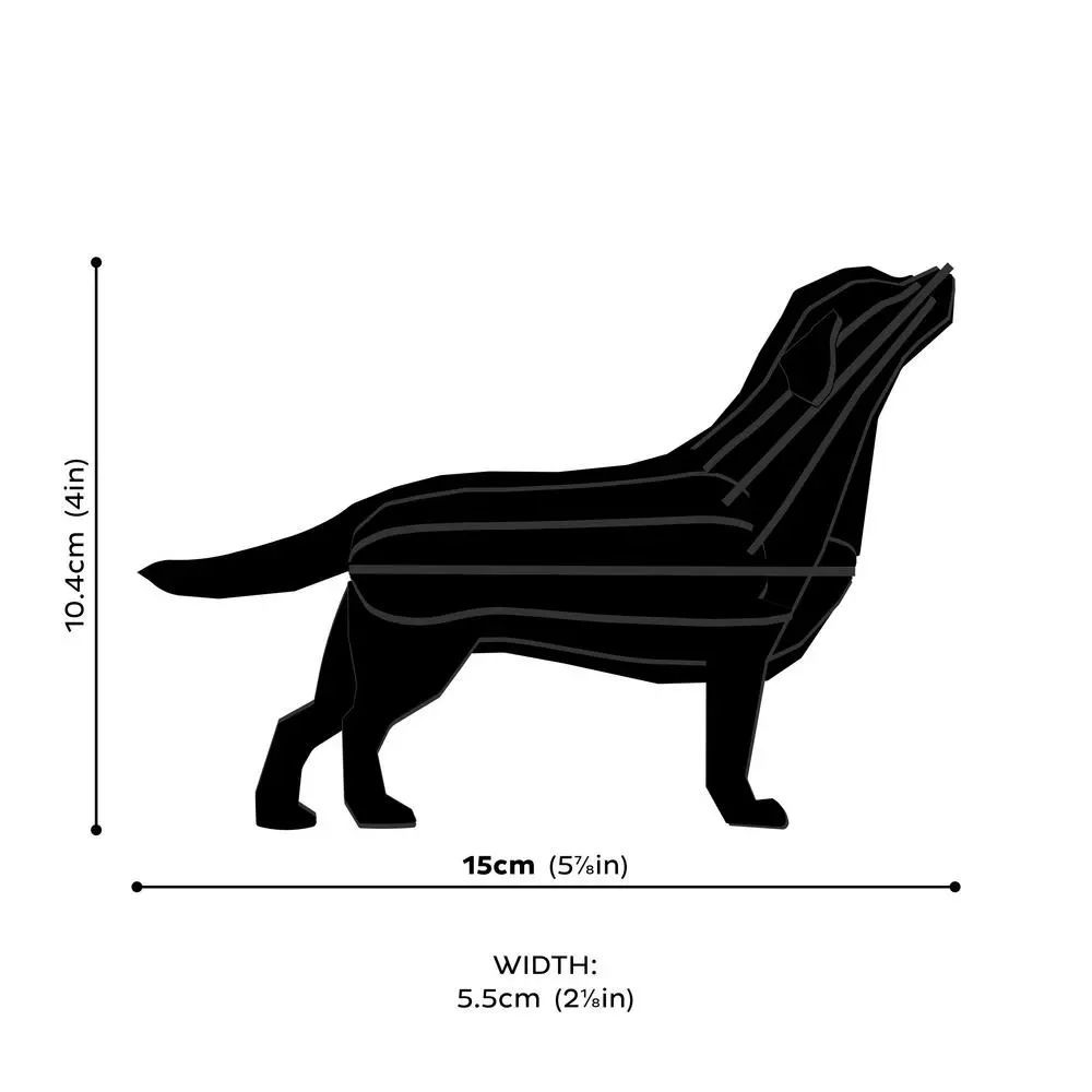 Holzdekoration Modell: Labrador 15cm