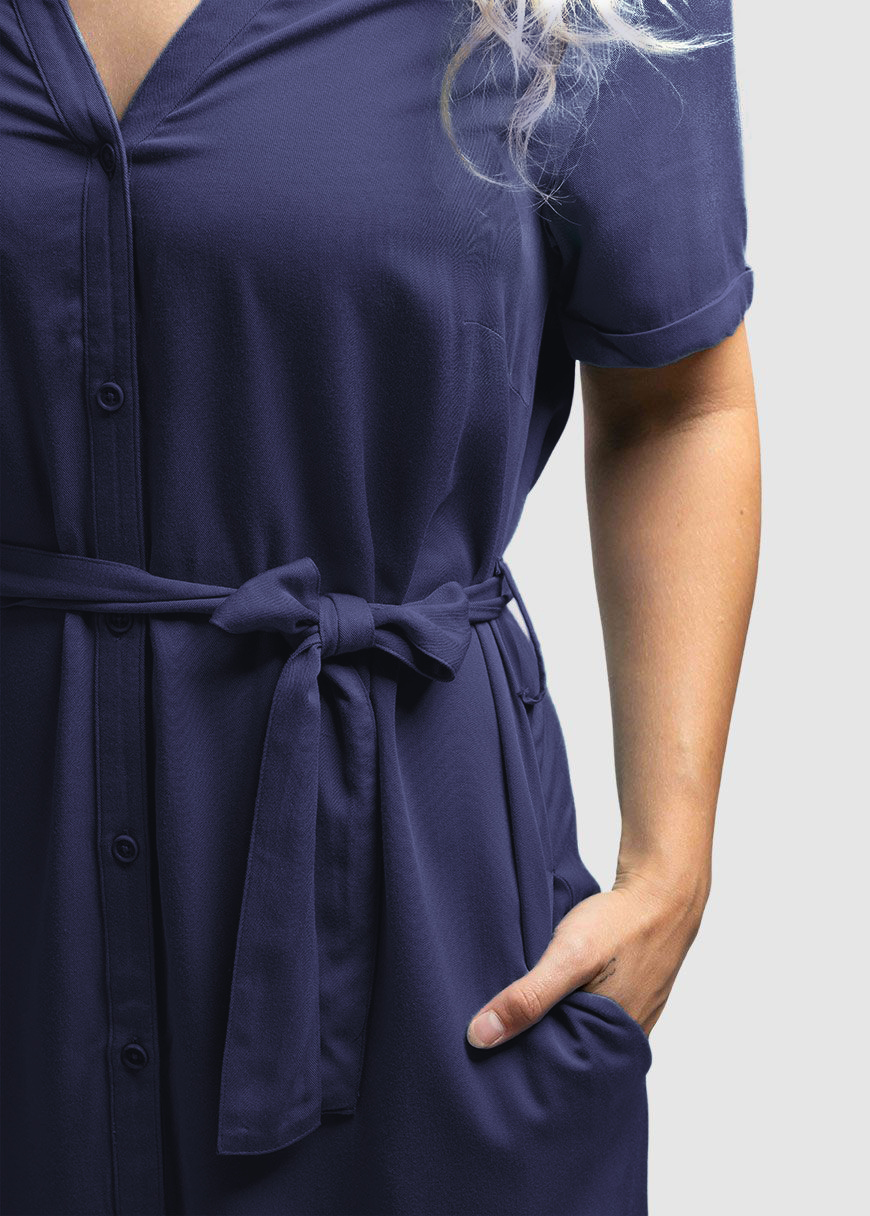 Ecovero Kurzarm-Kleid Modell: Finja