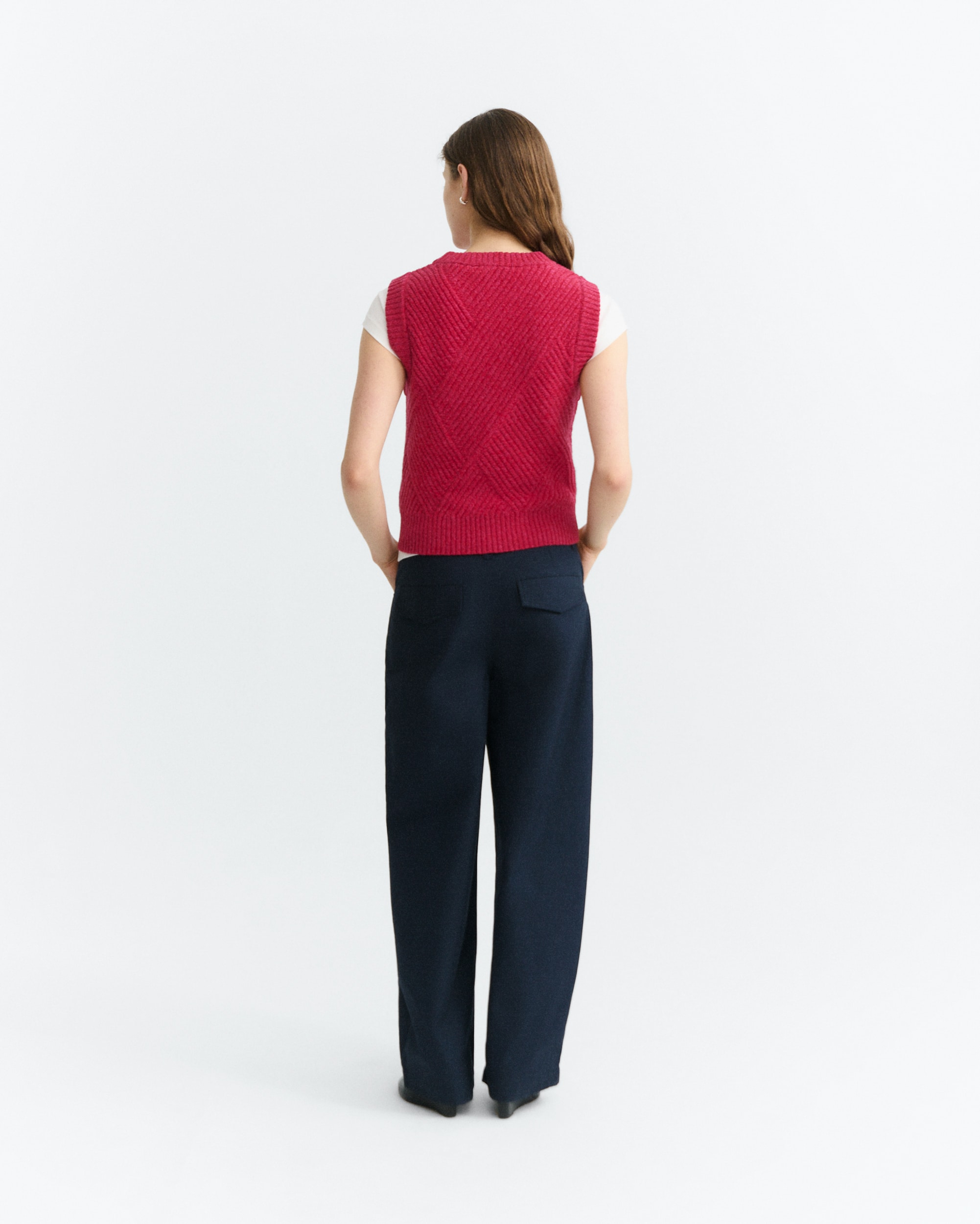 Rippstrick Pullunder Modell: Kaia