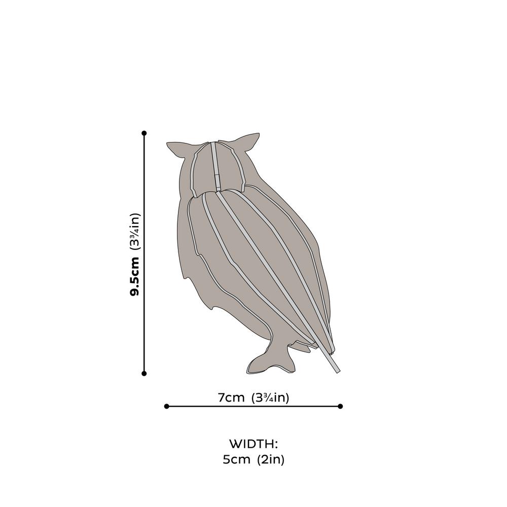 Holzdekoration Modell: Owl 9,5cm