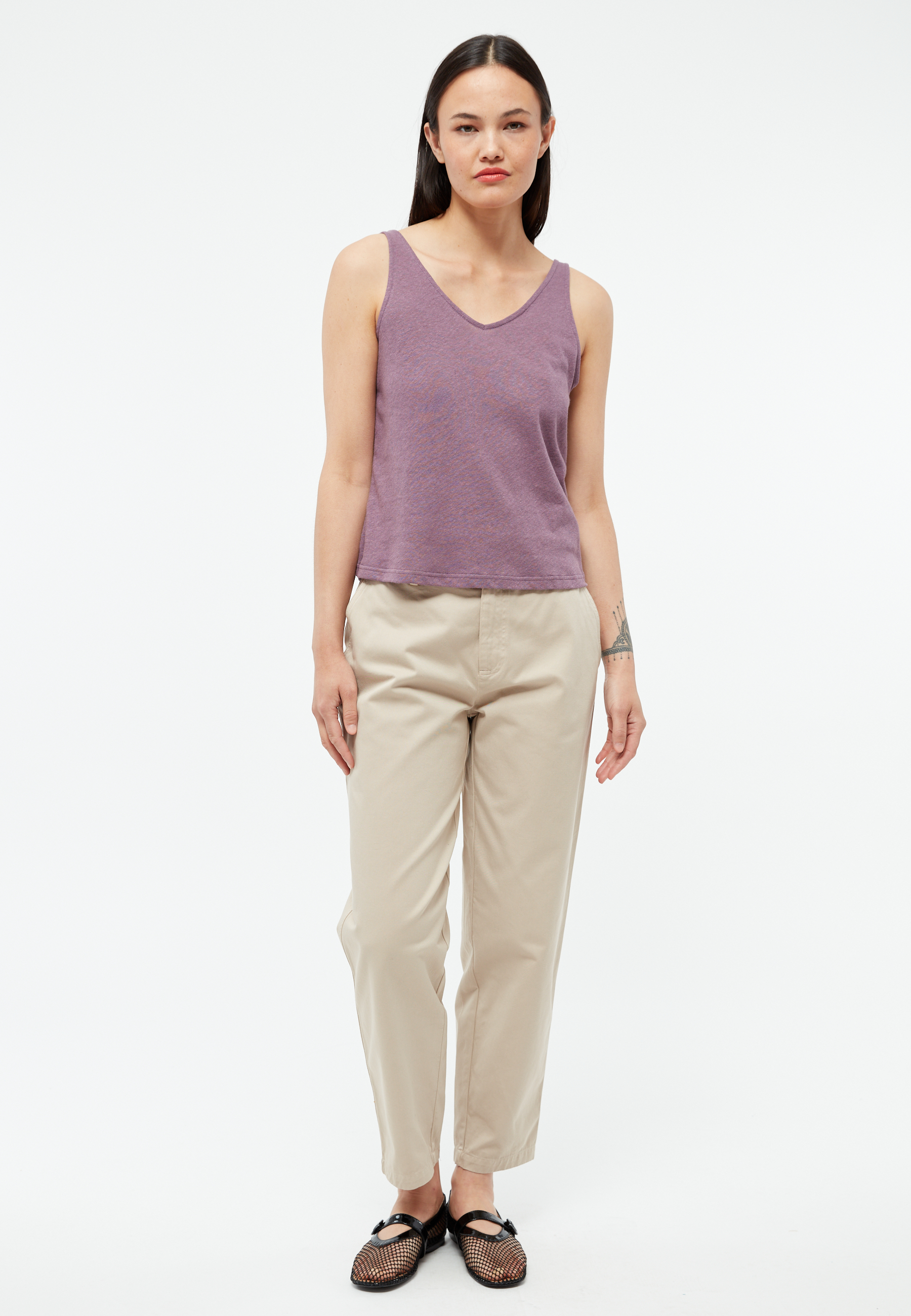 Leinen Top Modell: Jette