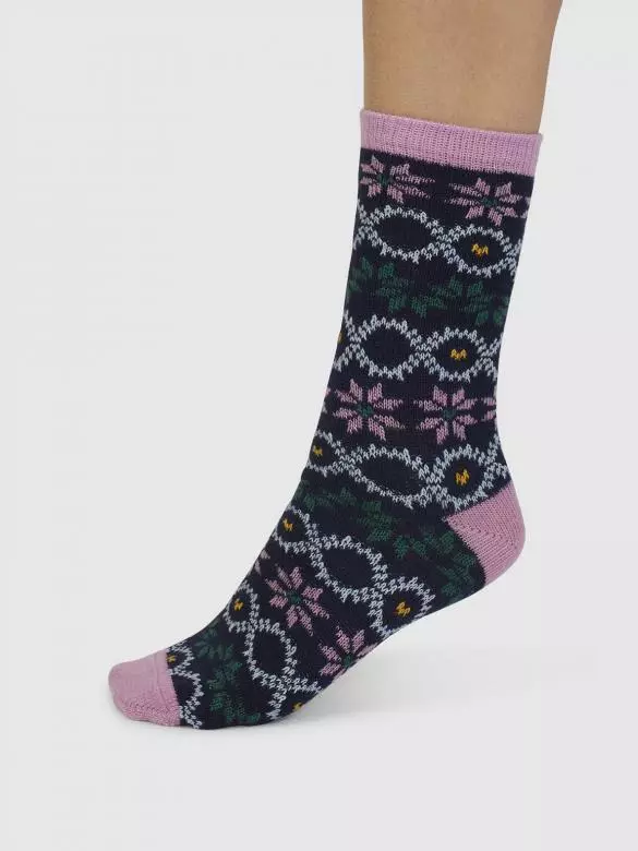 Wollsocken Modell: Eleni Fair Isle Wollsocken Modell: Eleni Fair Isle