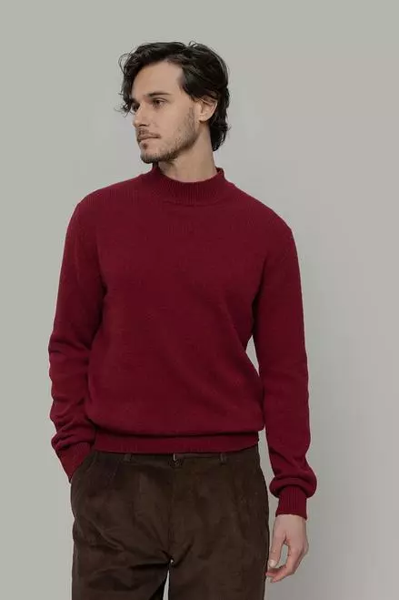 Screenshot 2025-10-15 at 10-33-21 Rollkragenpullover für Herren aus Kaschmir rot Clemente - Rifò.png Kaschmir Stehkragenpullover Modell: Clemente