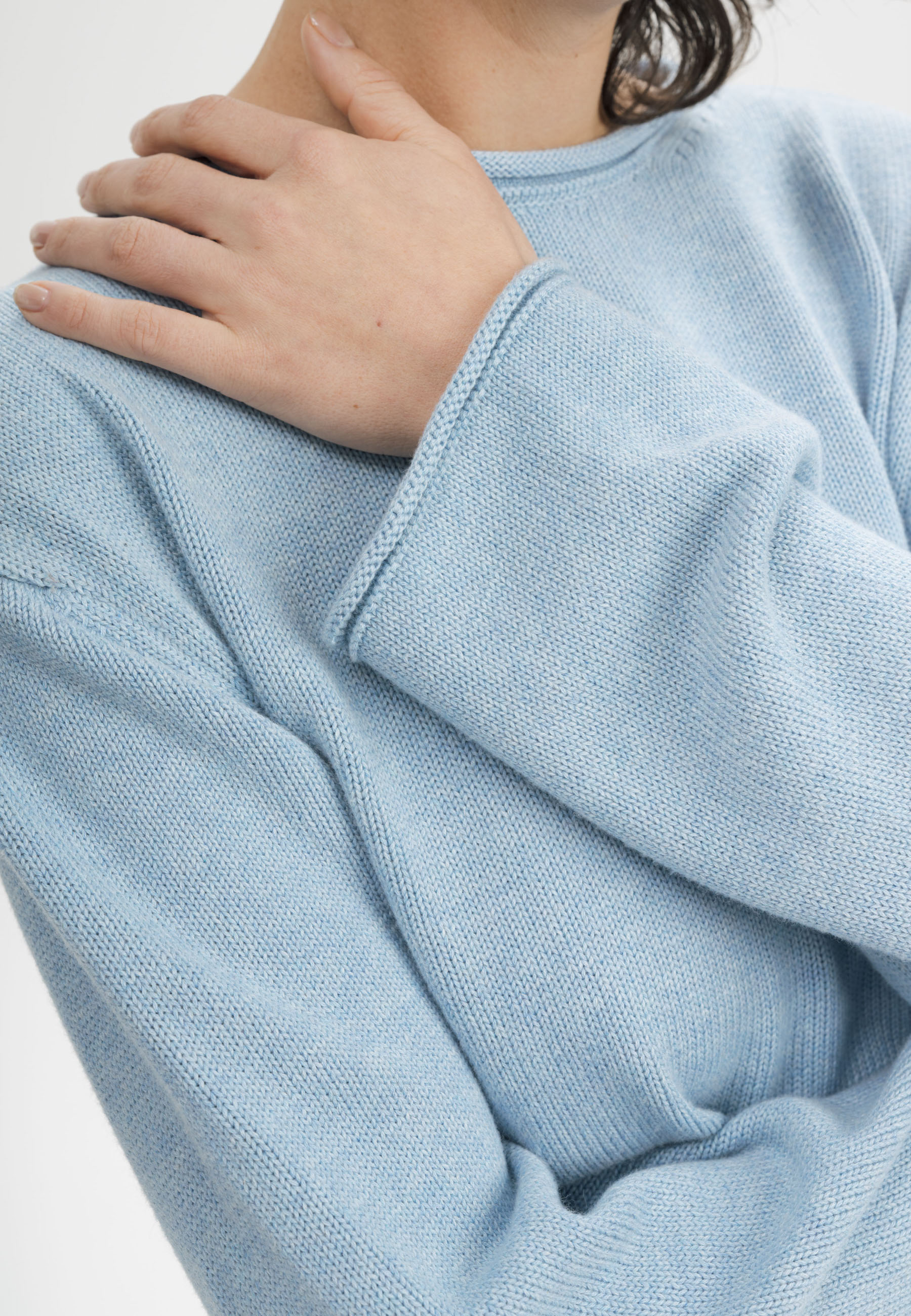 Rollsaum Strickpullover Modell: Geetha