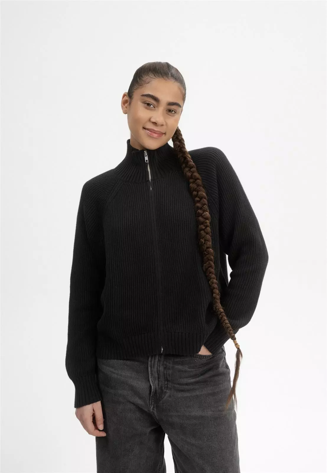 Rippstrick Cardigan Modell: Kamuka