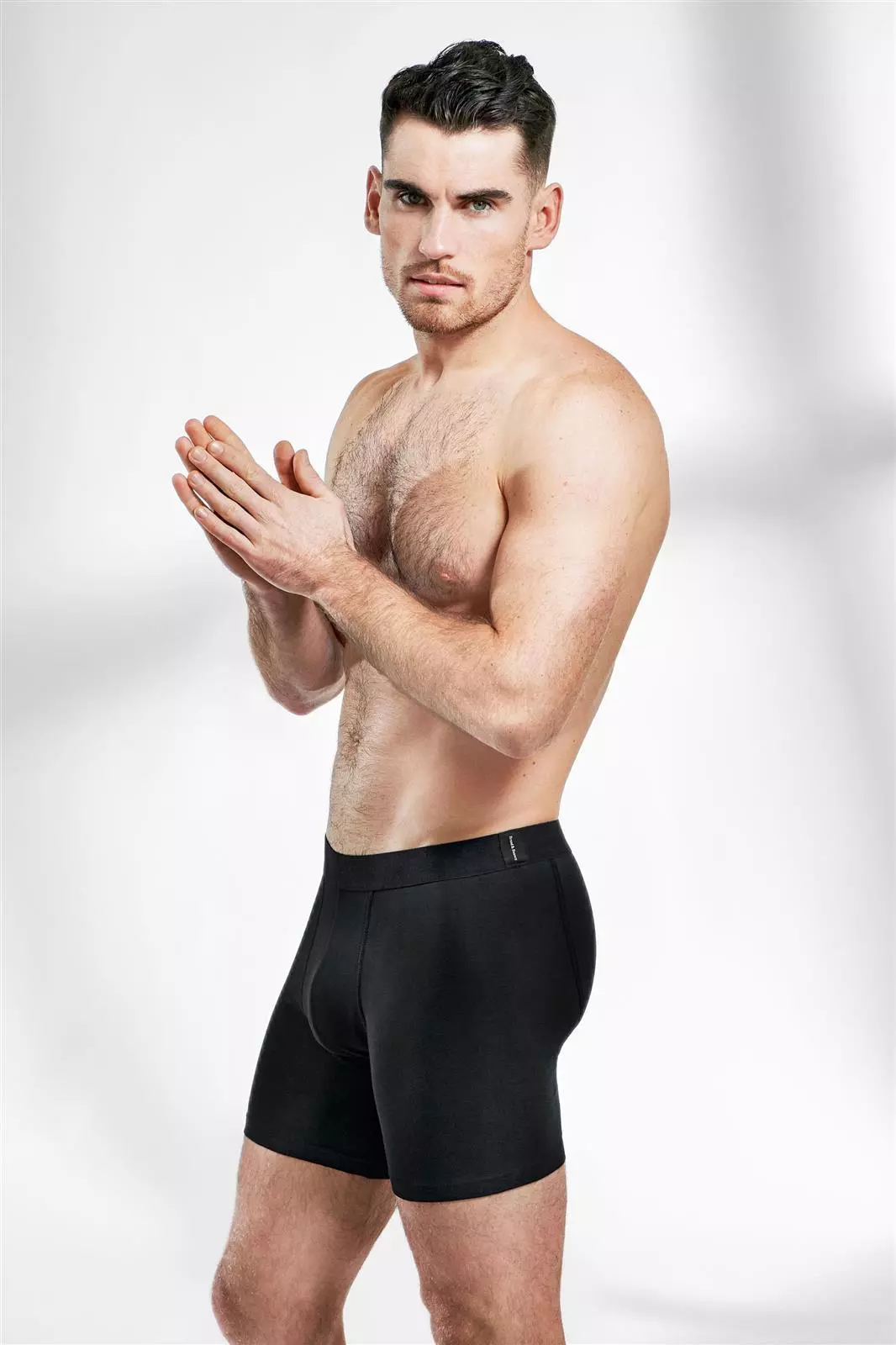 238-02_Man_Boxer-Brief_EL_black_2 Boxer Shorts Modell: Extra Long, 3er Pack