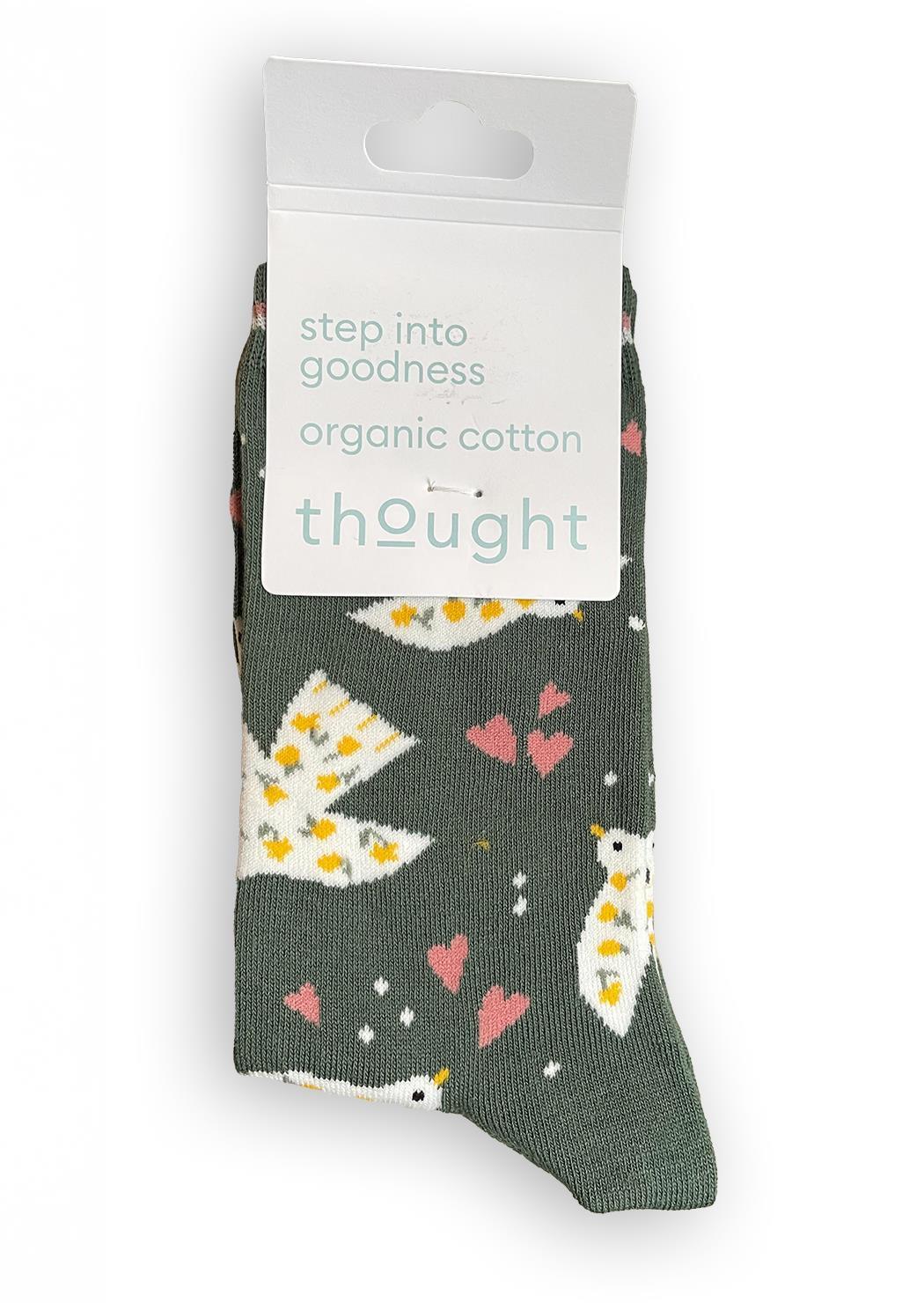 Socken Modell: Floral Birds