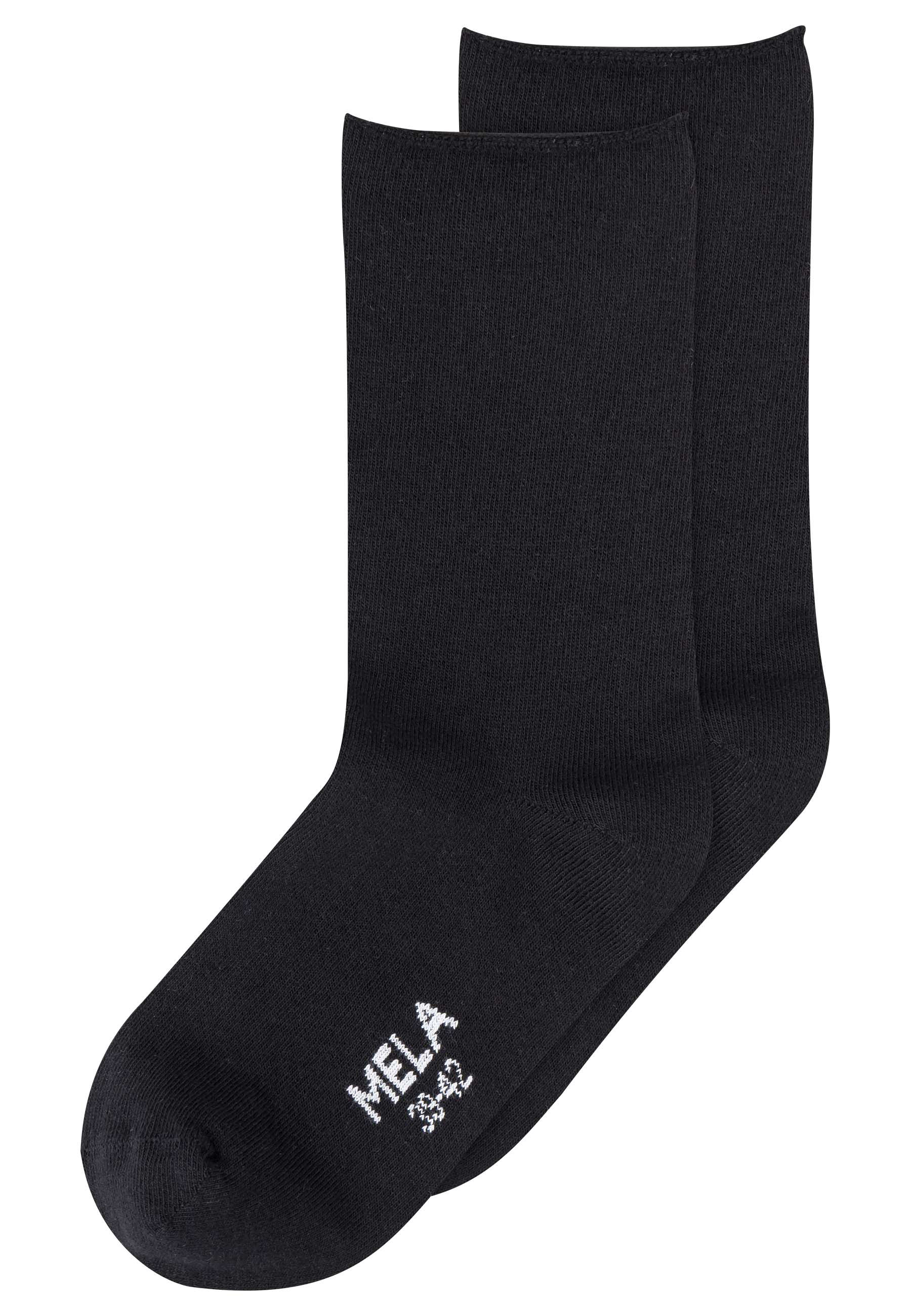 Rollsaum Socken, 2er Pack