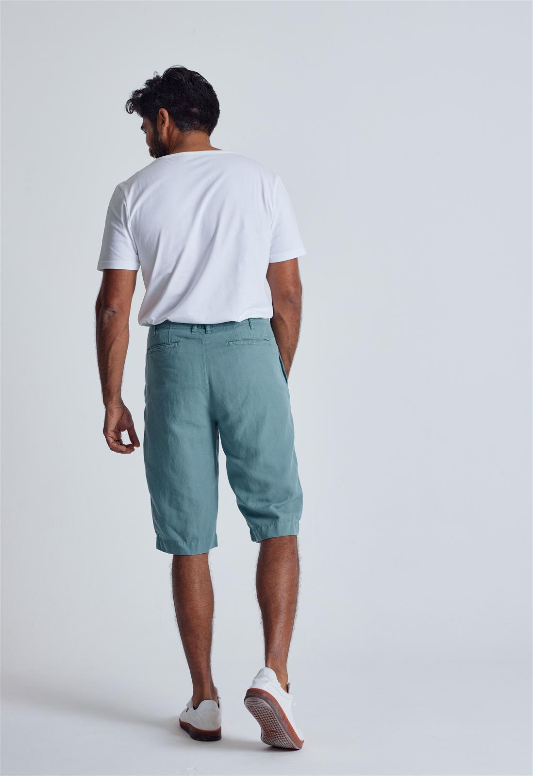 Leinen Chino Shorts Modell: Bird