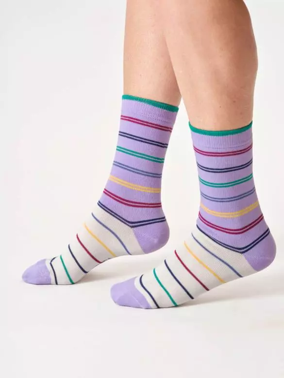 Socken Modell: Block Stripes