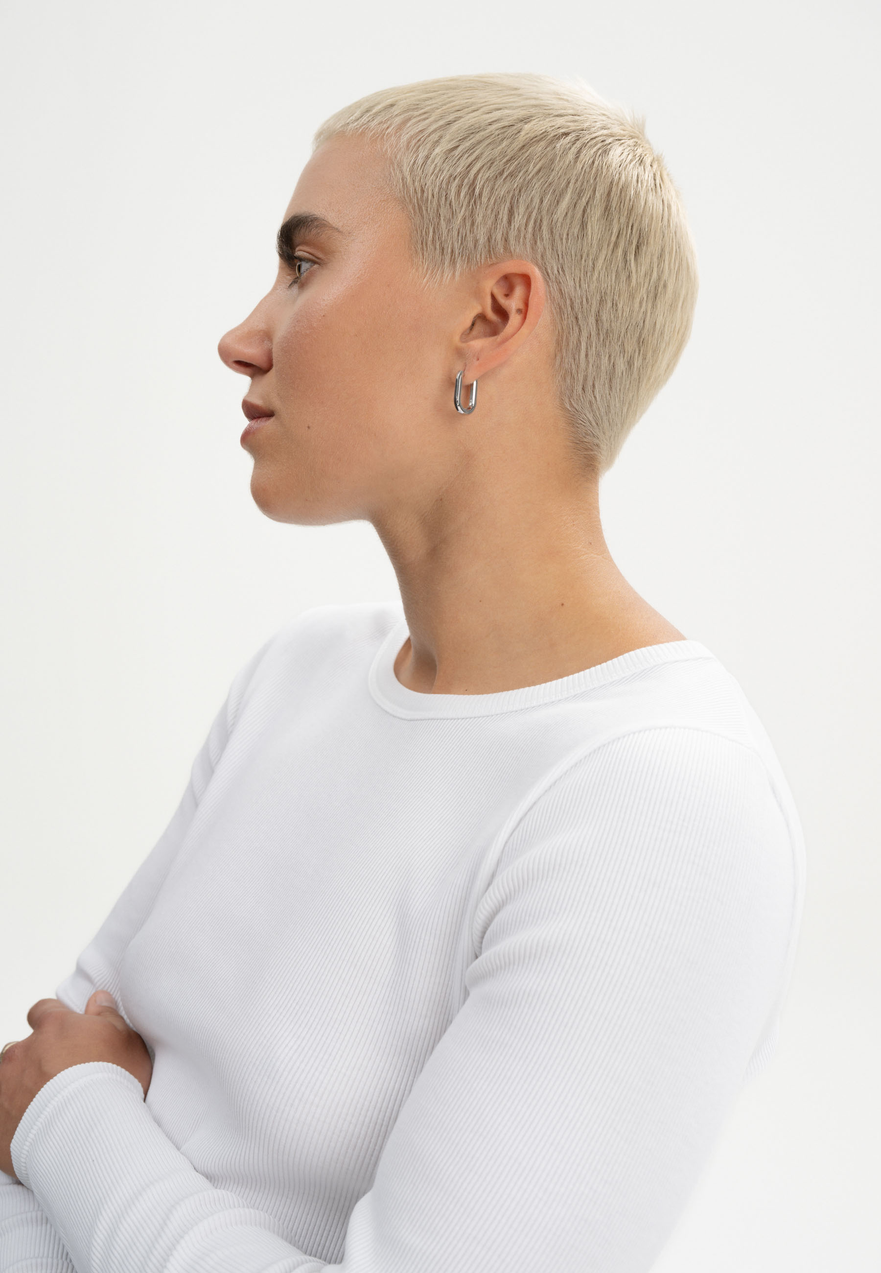 Geripptes Longsleeve Modell: Mehar GOTS
