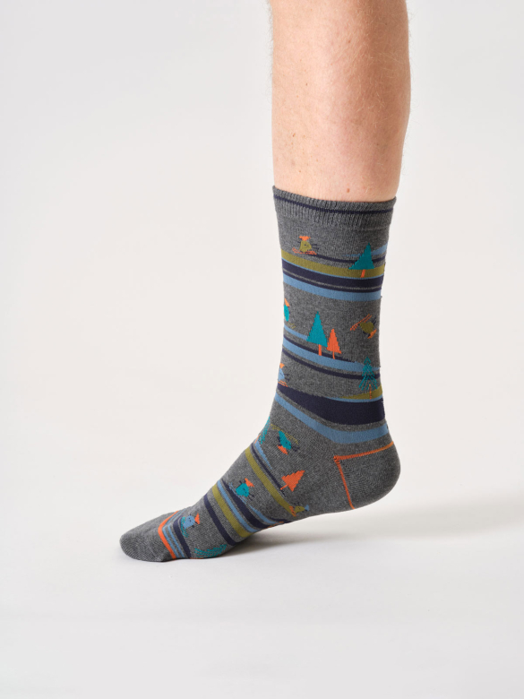 Socken Modell: Skiing