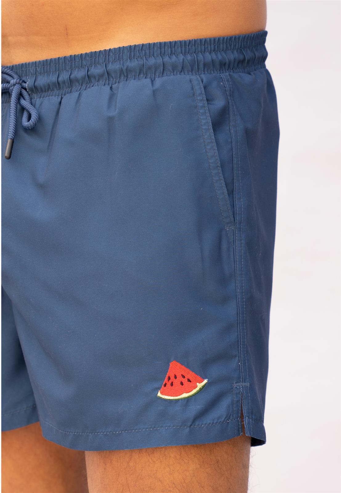 Badehose mit kleinem Motiv