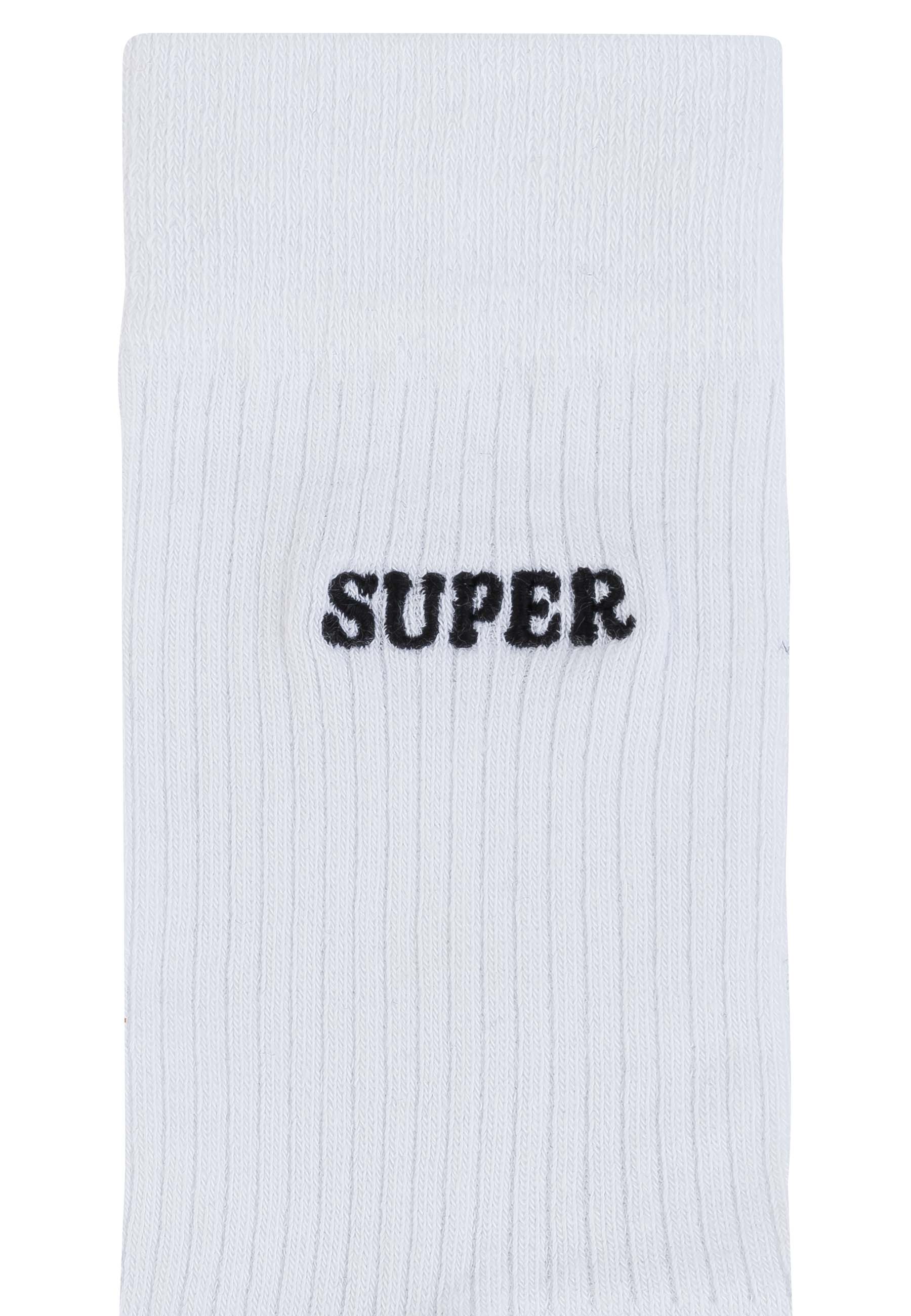 Gerippte Socken mit Stickerei, 1er Pack