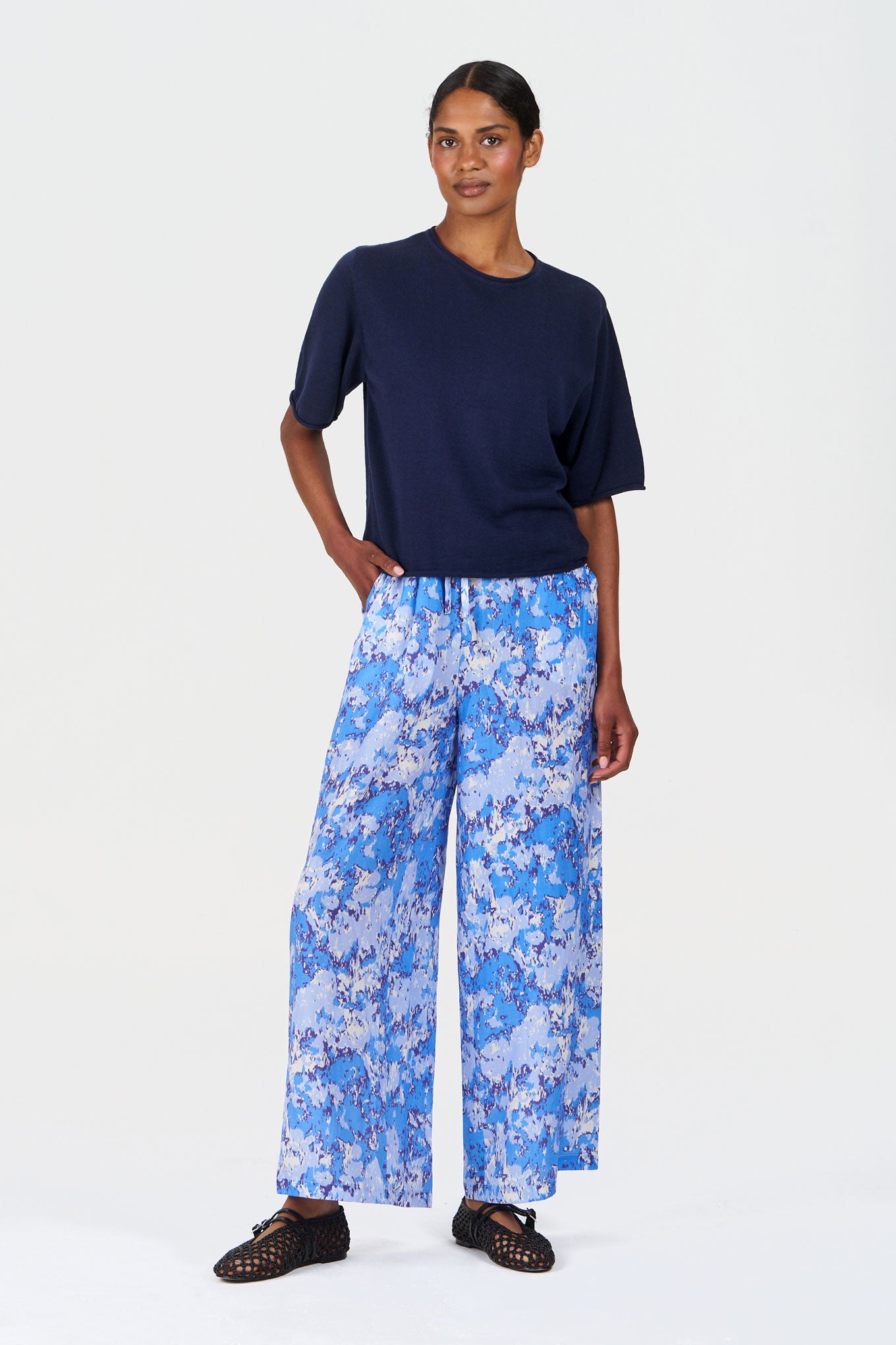 Wide Leg Tencel-Stoffhose Modell: Aria