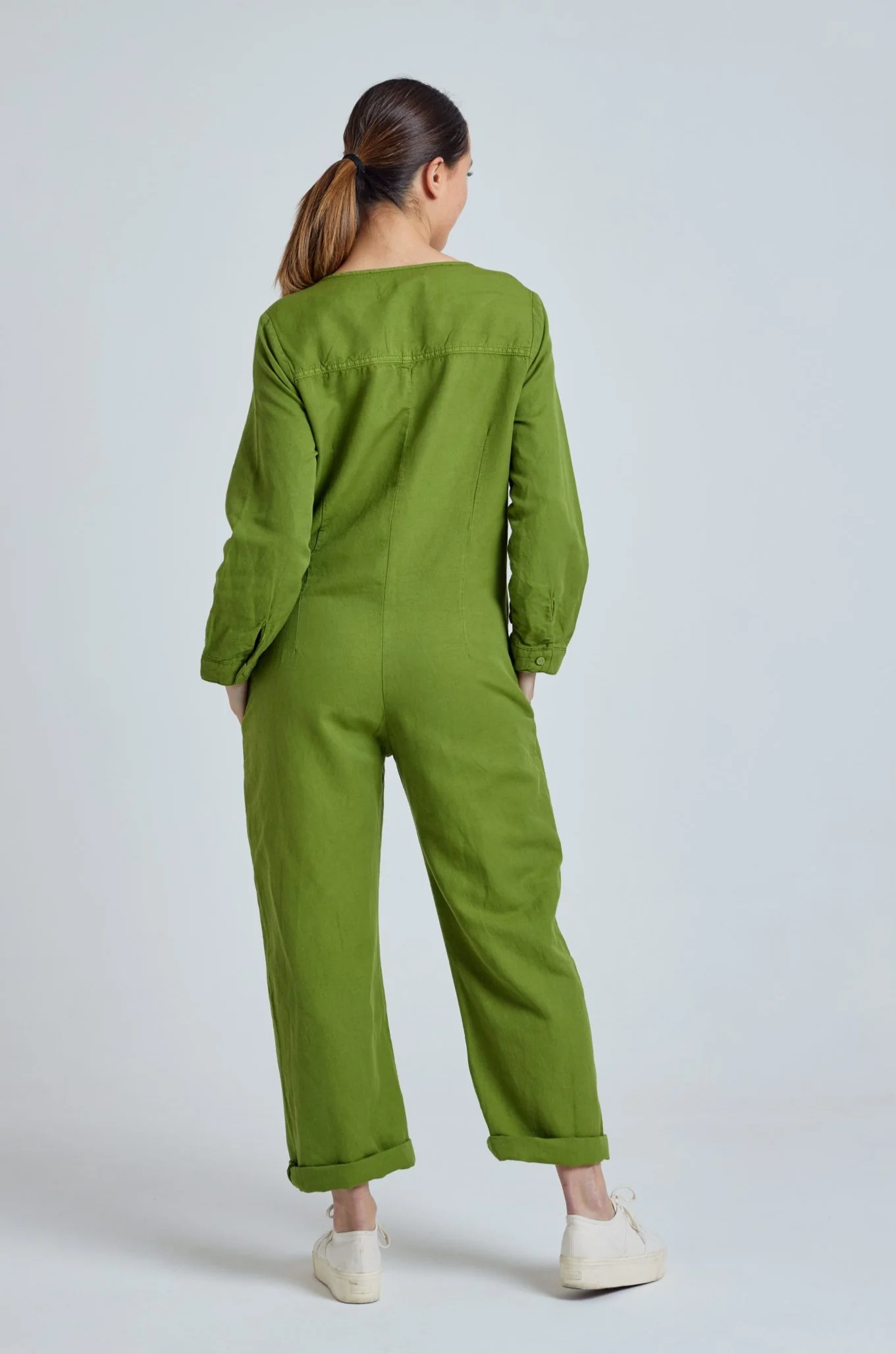 Leinen Jumpsuit Modell: Clara