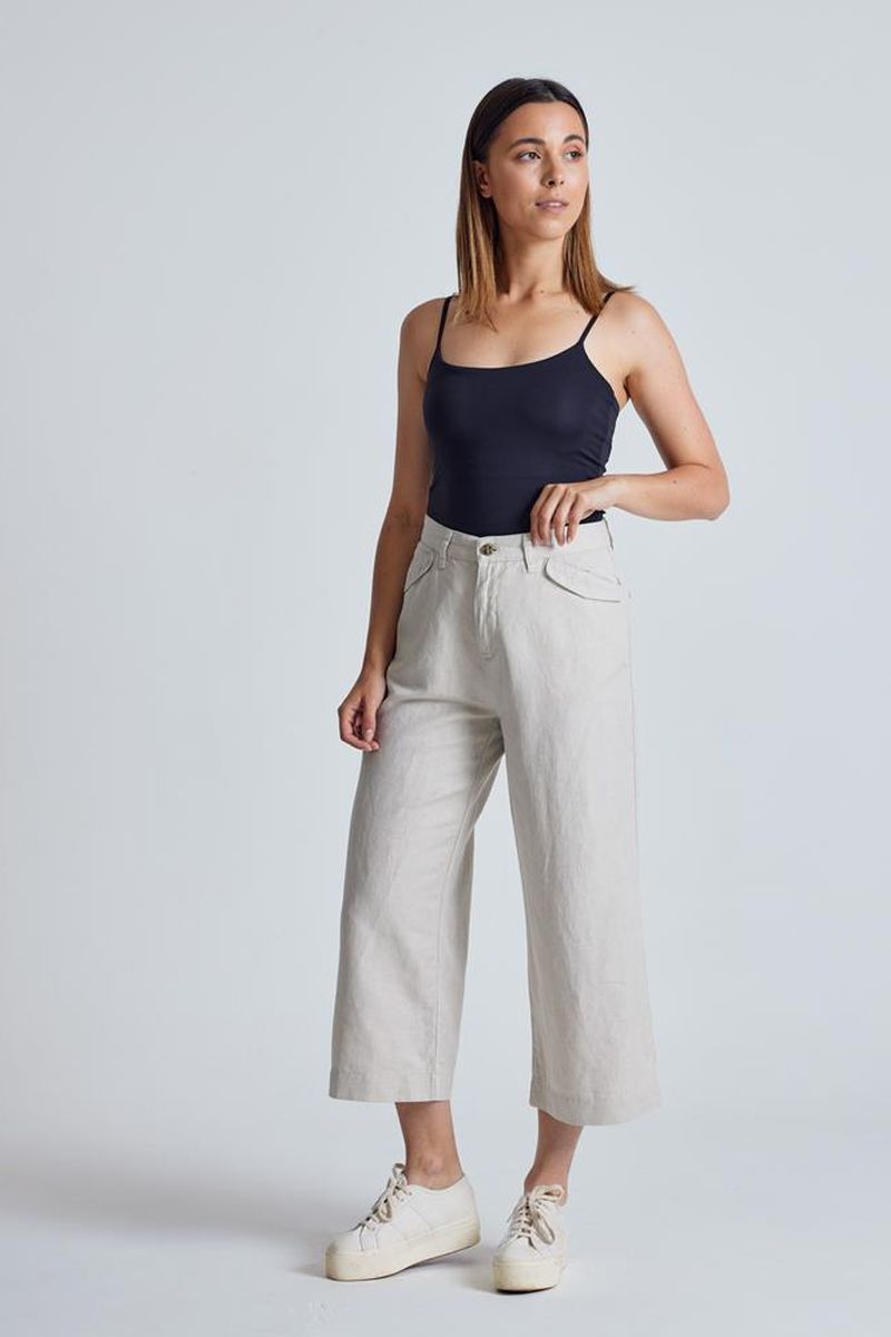Leinen-Baumwoll Culotte Modell: Betty