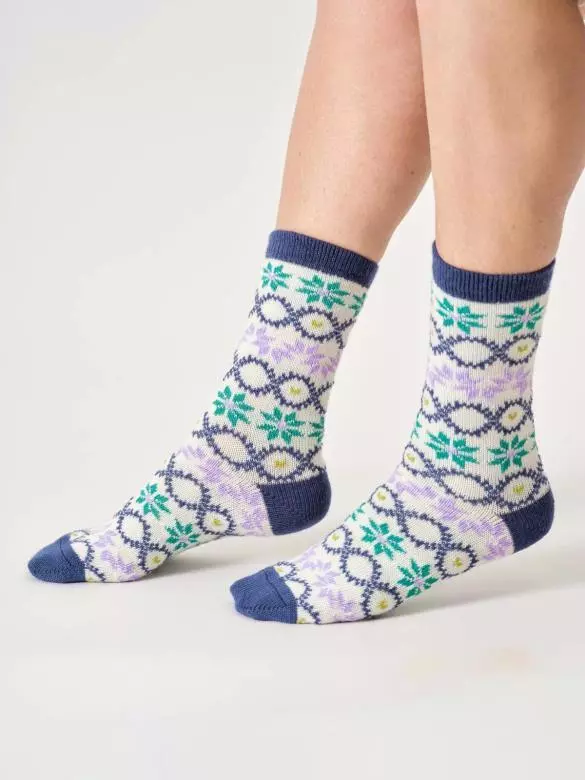 Wollsocken Modell: Fair Isle Wollsocken Modell: Fair Isle