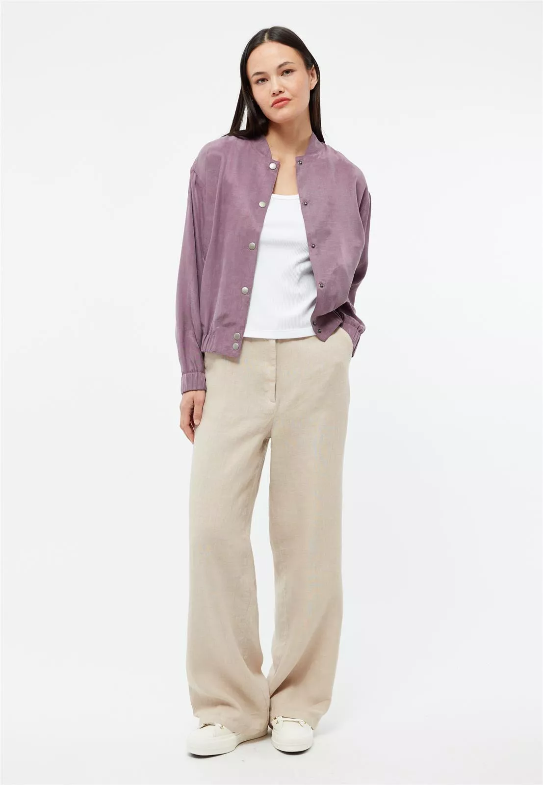 Wide Leg Leinen-Hose Modell: Beatrice