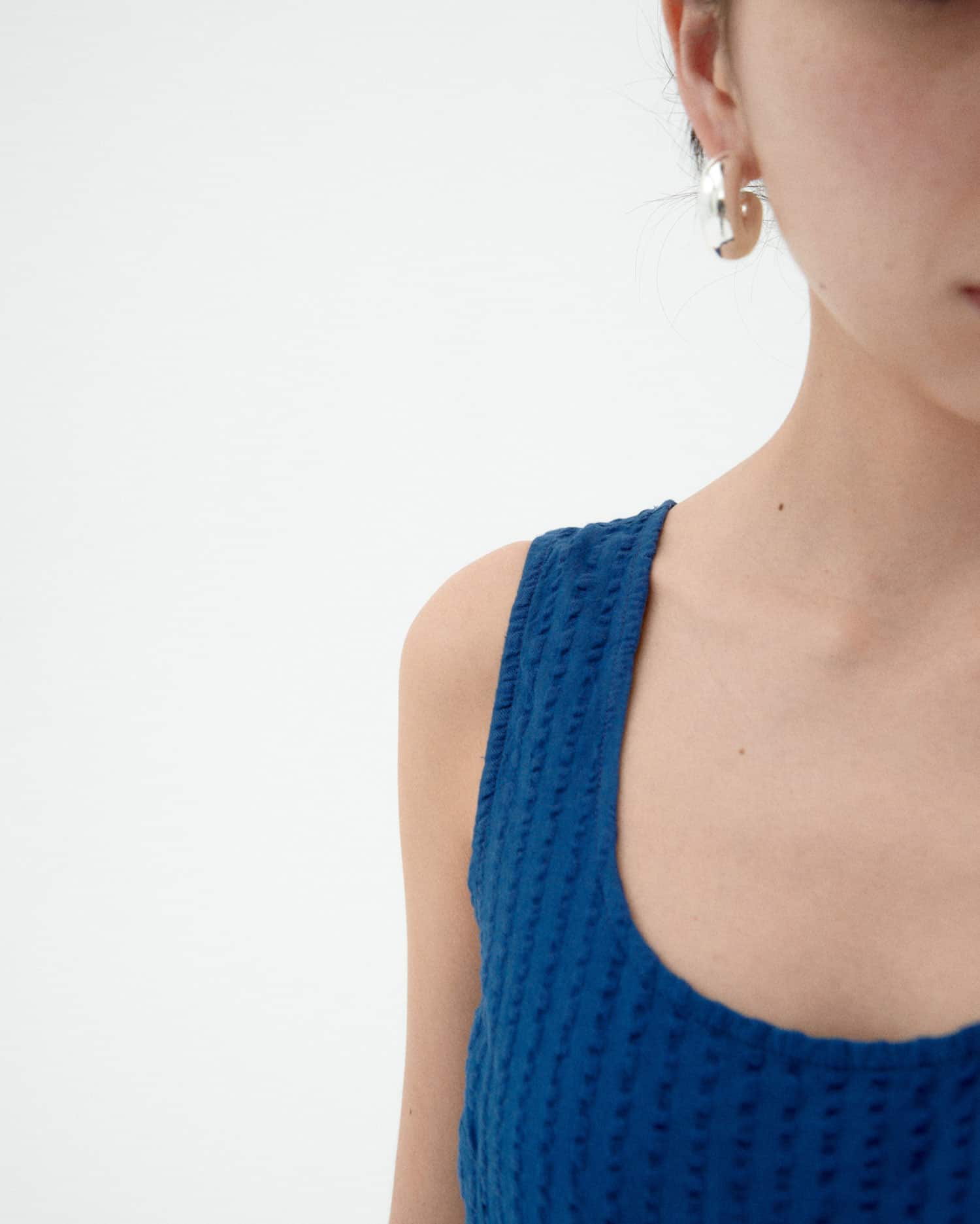 Seersucker Jumpsuit Modell: Rafelesia