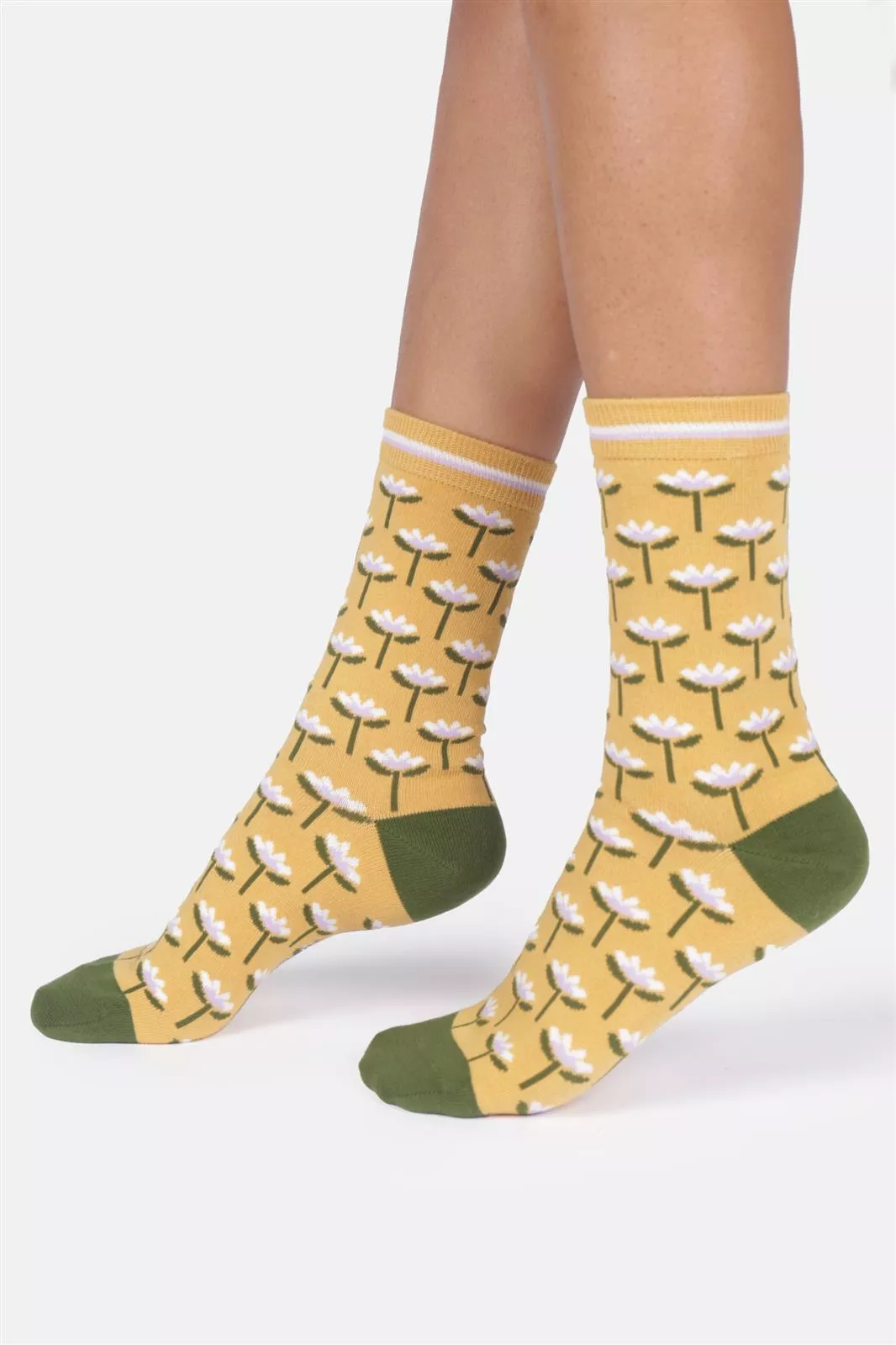 Socken Modell: Floral Tile