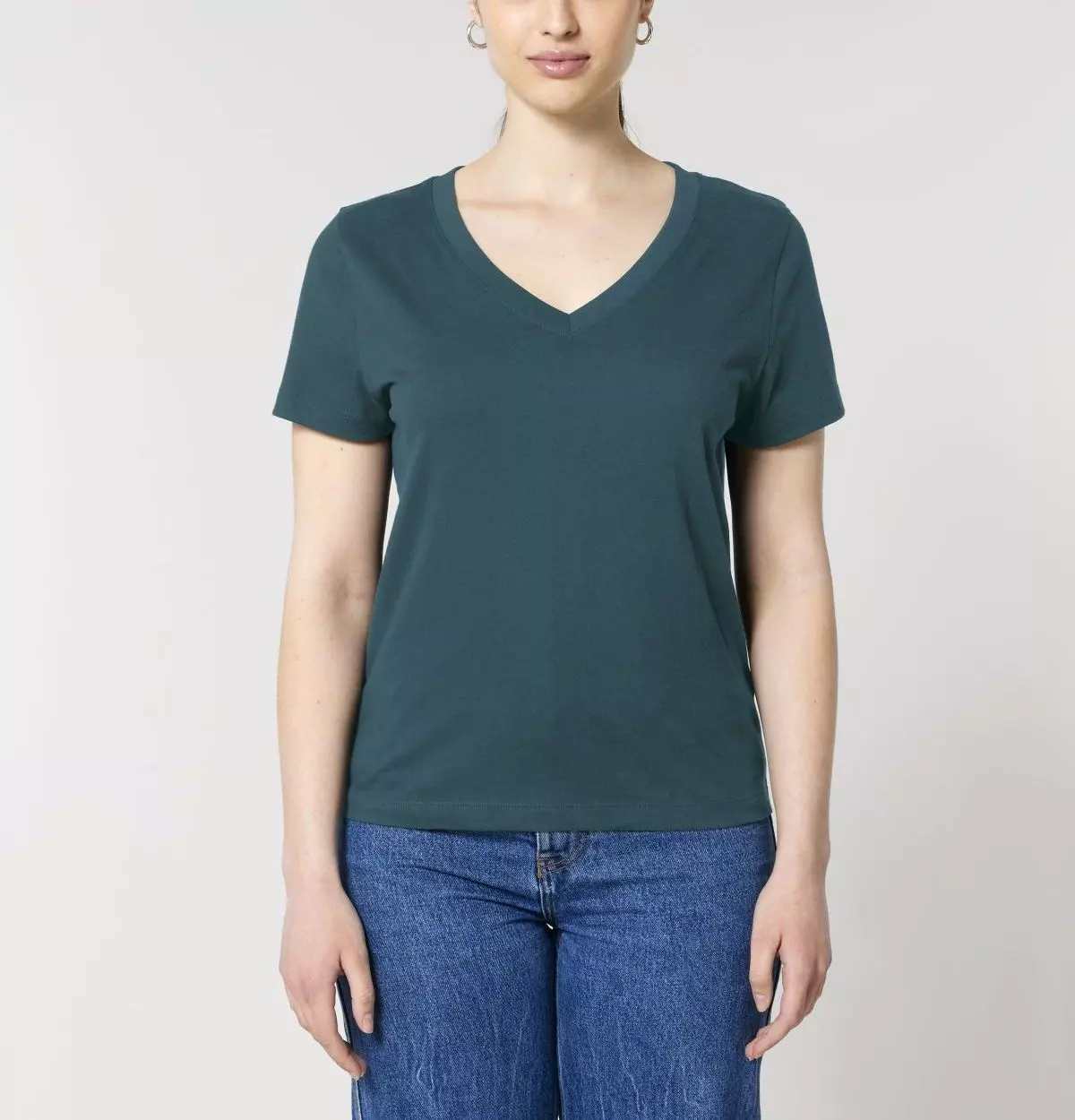 SFM6_STTW176_C702 V-Neck T-Shirt Modell: Island