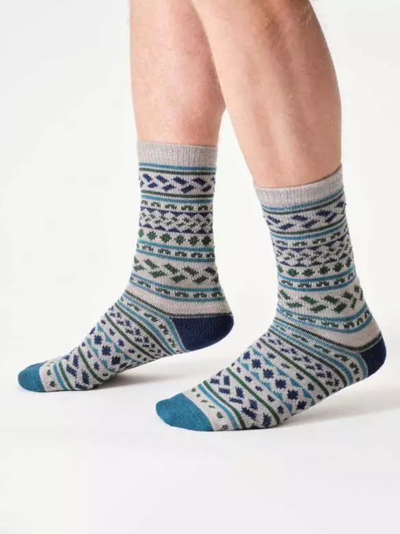 Wollsocken Modell: Erskine Fair Isle