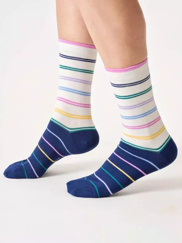 Socken Modell: Block Stripes