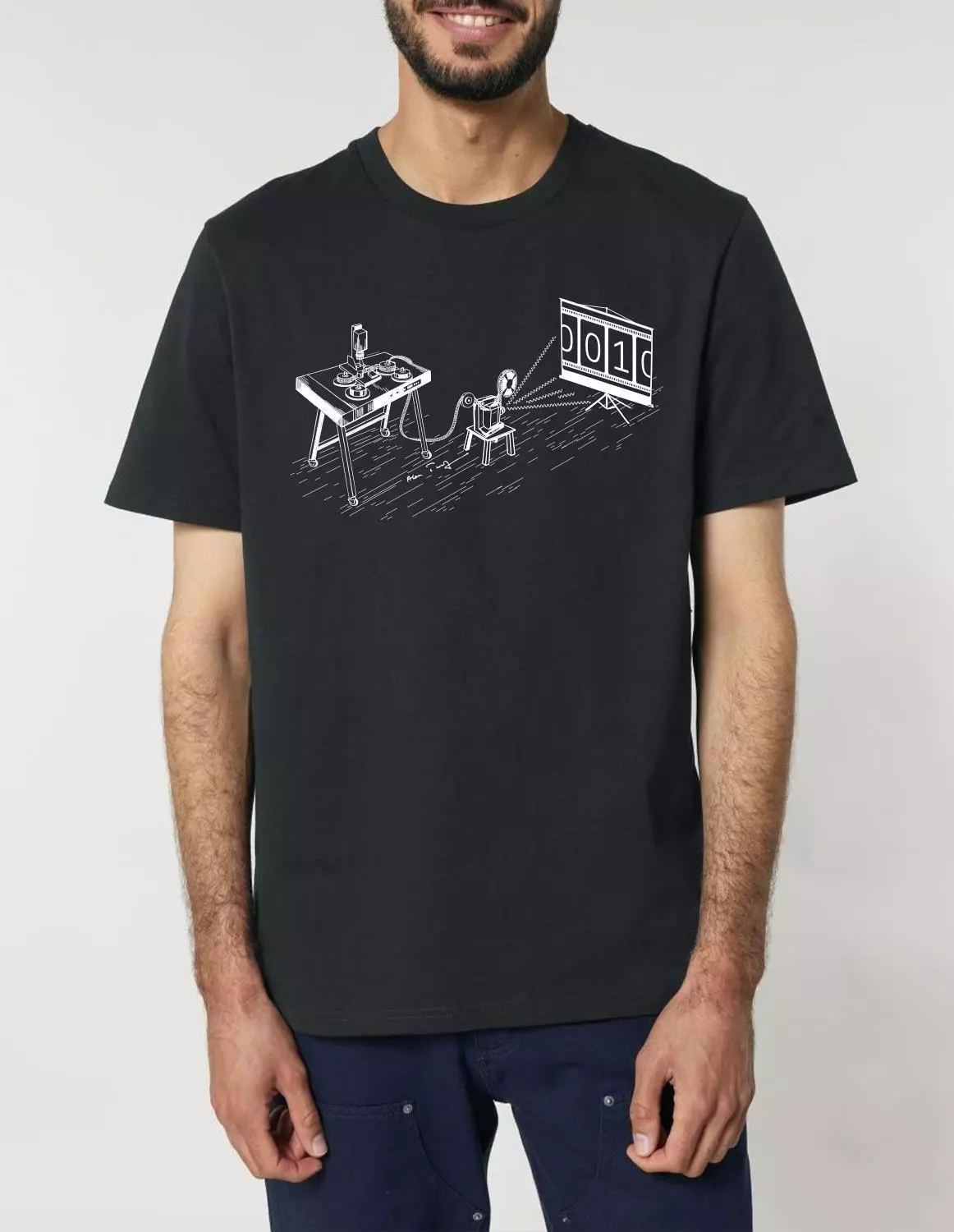 inf_model_creator_front_black.jpg Science-T-Shirt Informatik Modell: Turingmaschine