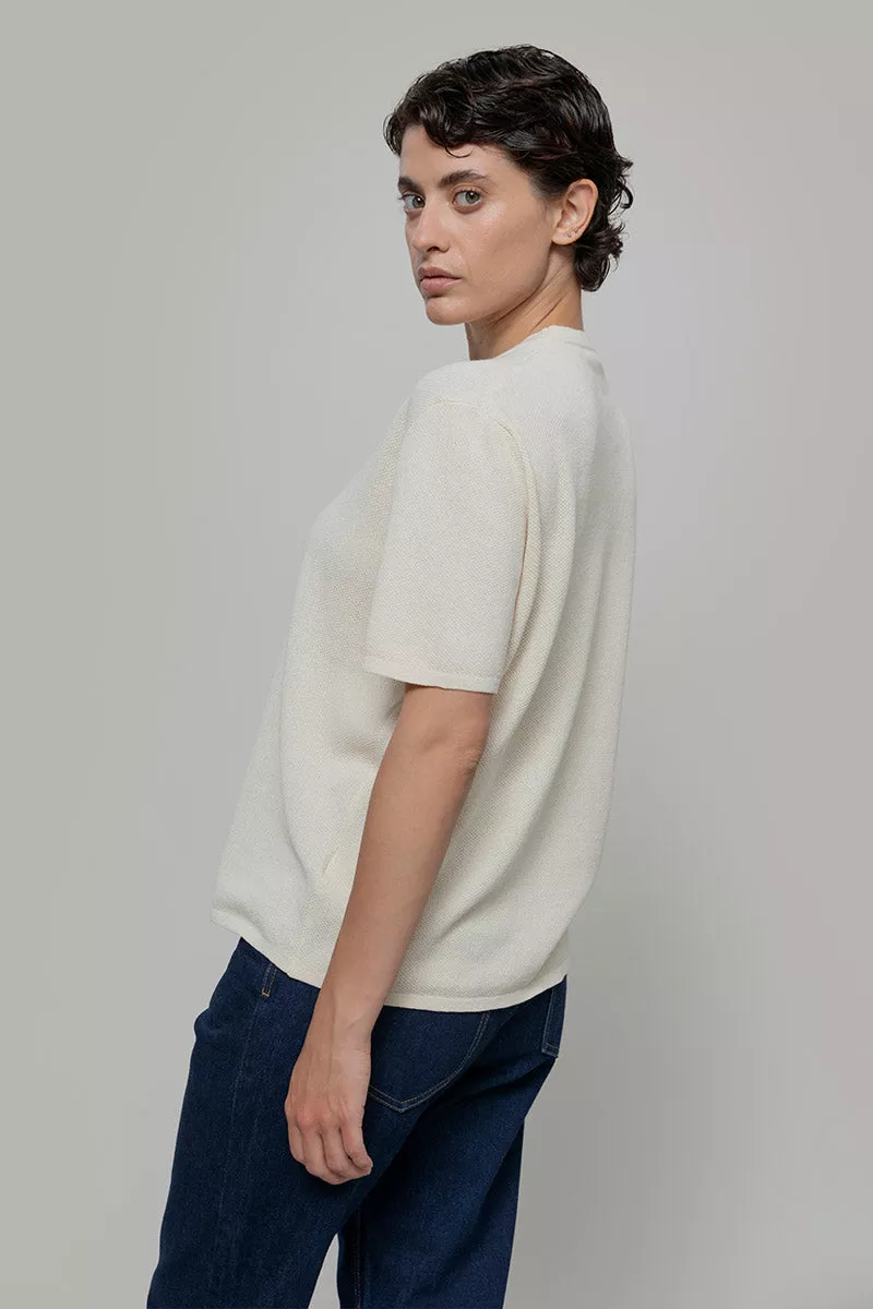 Feinstrick T-Shirt Modell: Carlotta