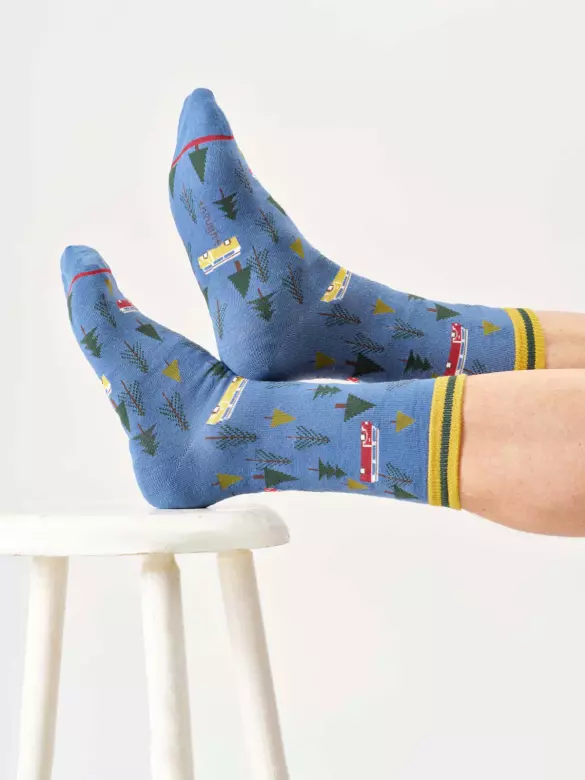 Socken Modell: Camper Van