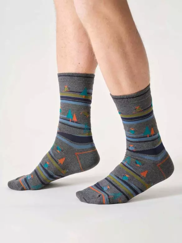 Socken Modell: Skiing