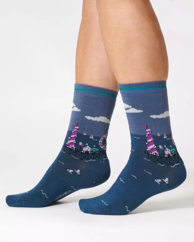 Socken Modell: Summer Scene