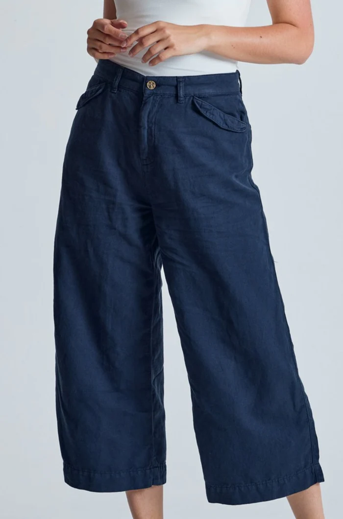 Leinen-Baumwoll Culotte Modell: Betty