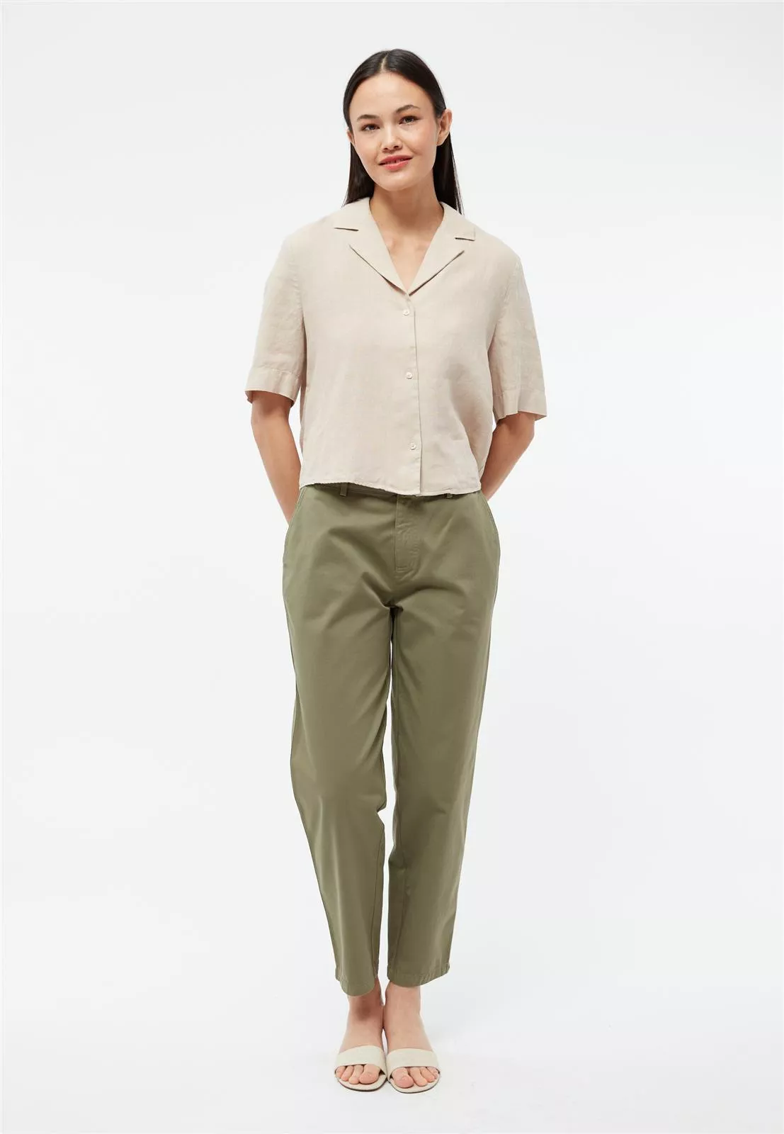 Leinen Bluse Modell: Carol