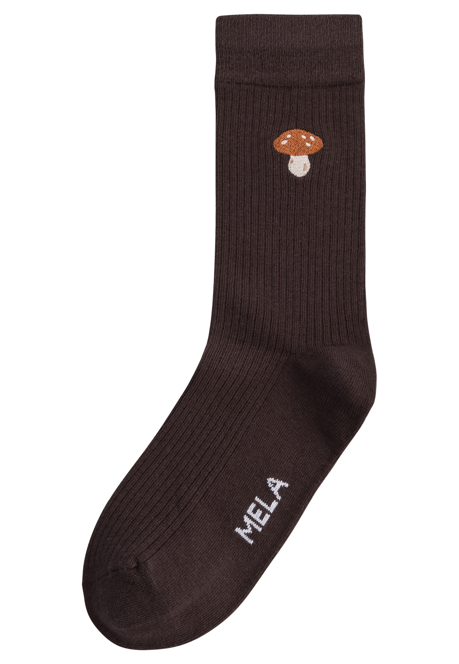 Gerippte Socken mit Stickerei, 1er Pack