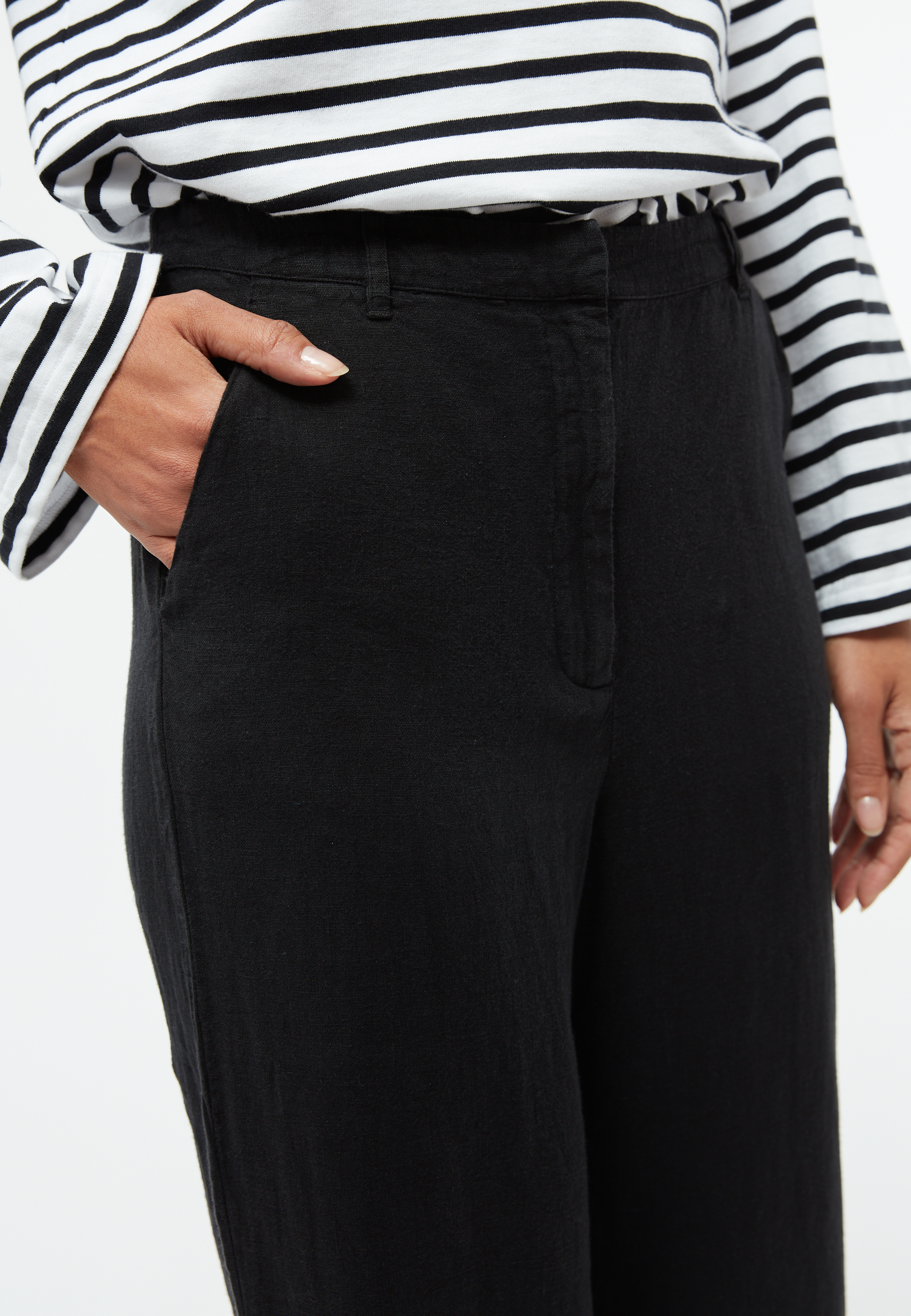 Wide Leg Leinen-Hose Modell: Beatrice