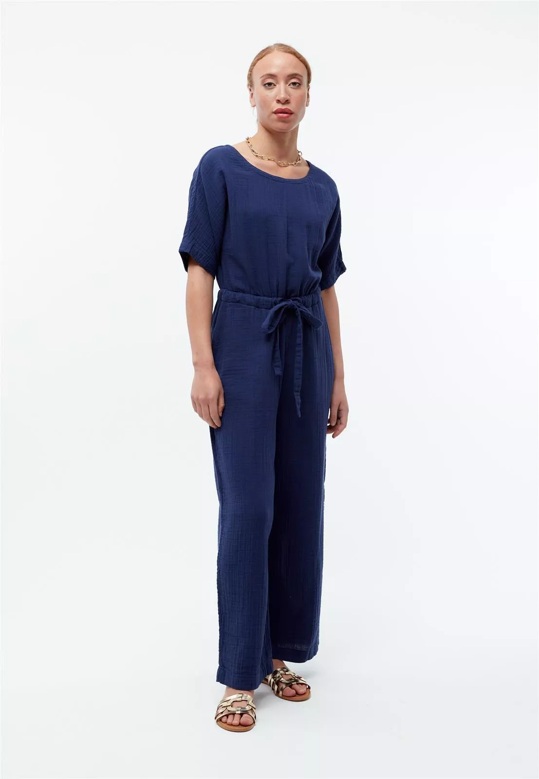 Musselin-Jumpsuit Modell: Kayla GOTS