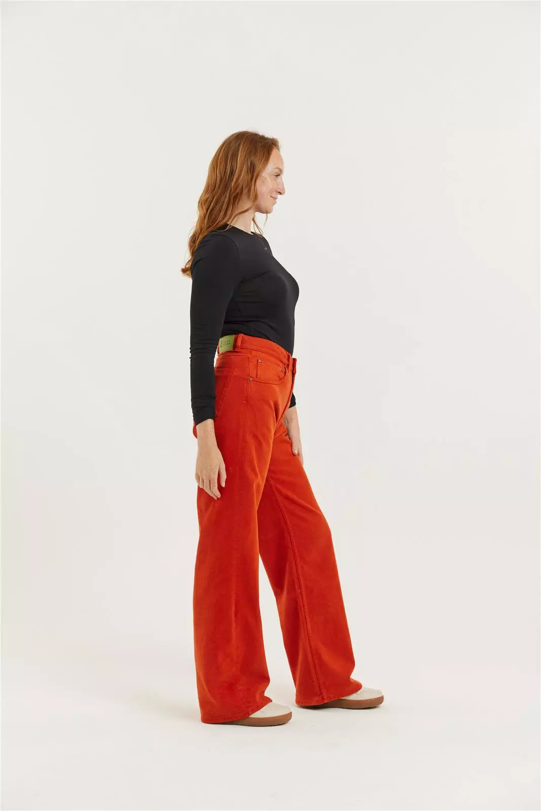 Copy of 2023flax_loom11840.jpg Tencel High Waist Hose Modell: Dinah