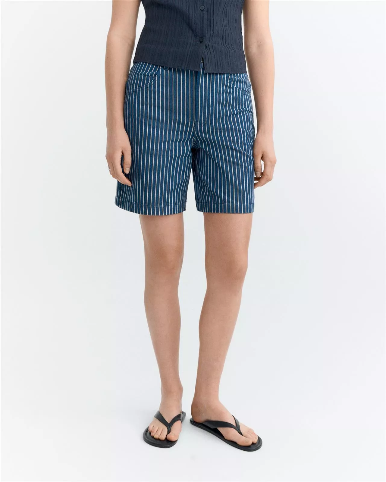 Streifen Jeansshorts Modell: Luisa