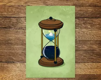 Postkarte Modell: "Time"