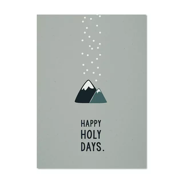 Postkarte Happy Holy Days Postkarte Happy Holy Days