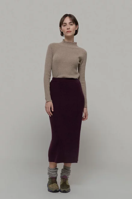 Woll Rippstrick-Rock Modell: Pamela